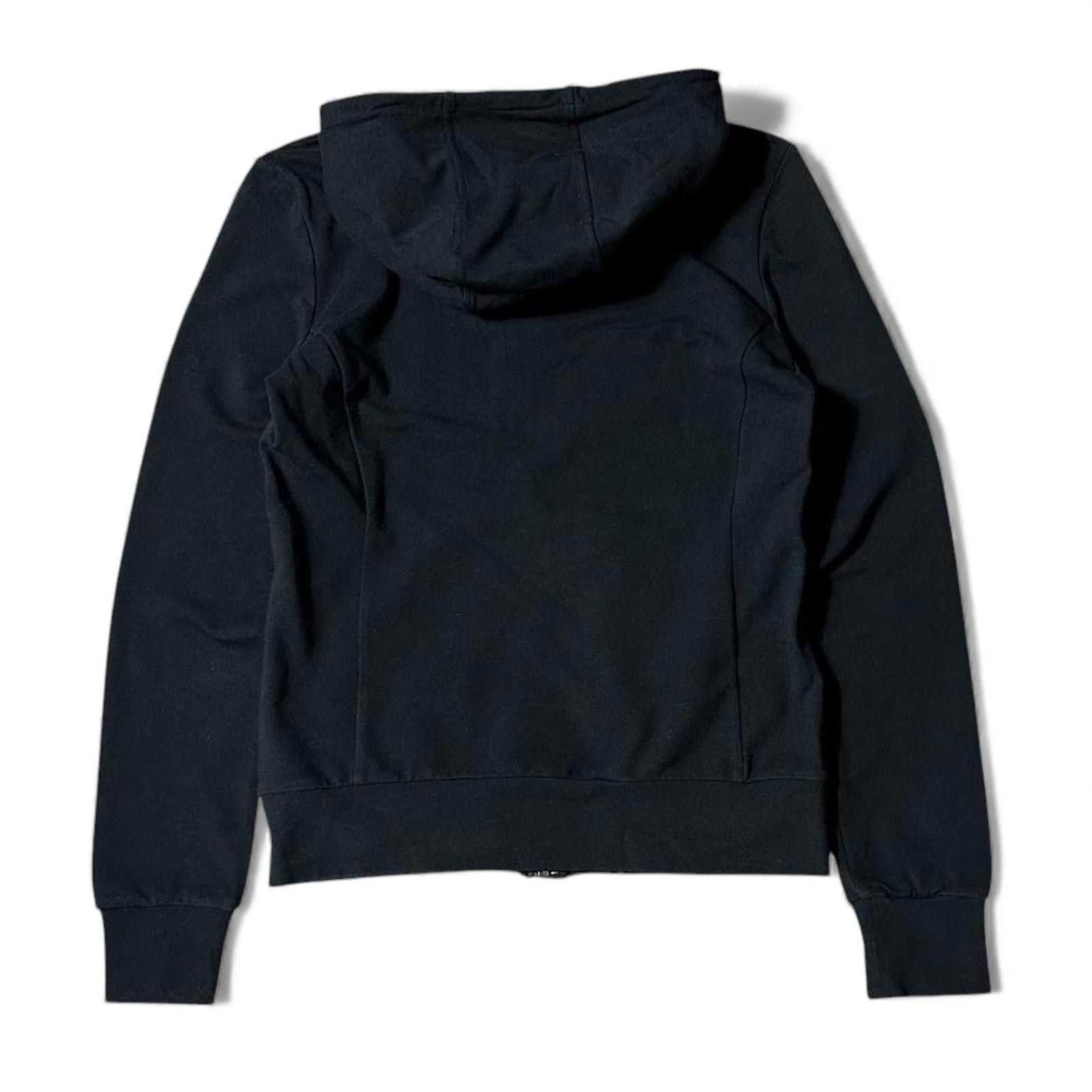 Prada Prada - M Black Hooded Zip-up Sweatshirt Size US M / EU 48-50 / 2 - 5 Thumbnail