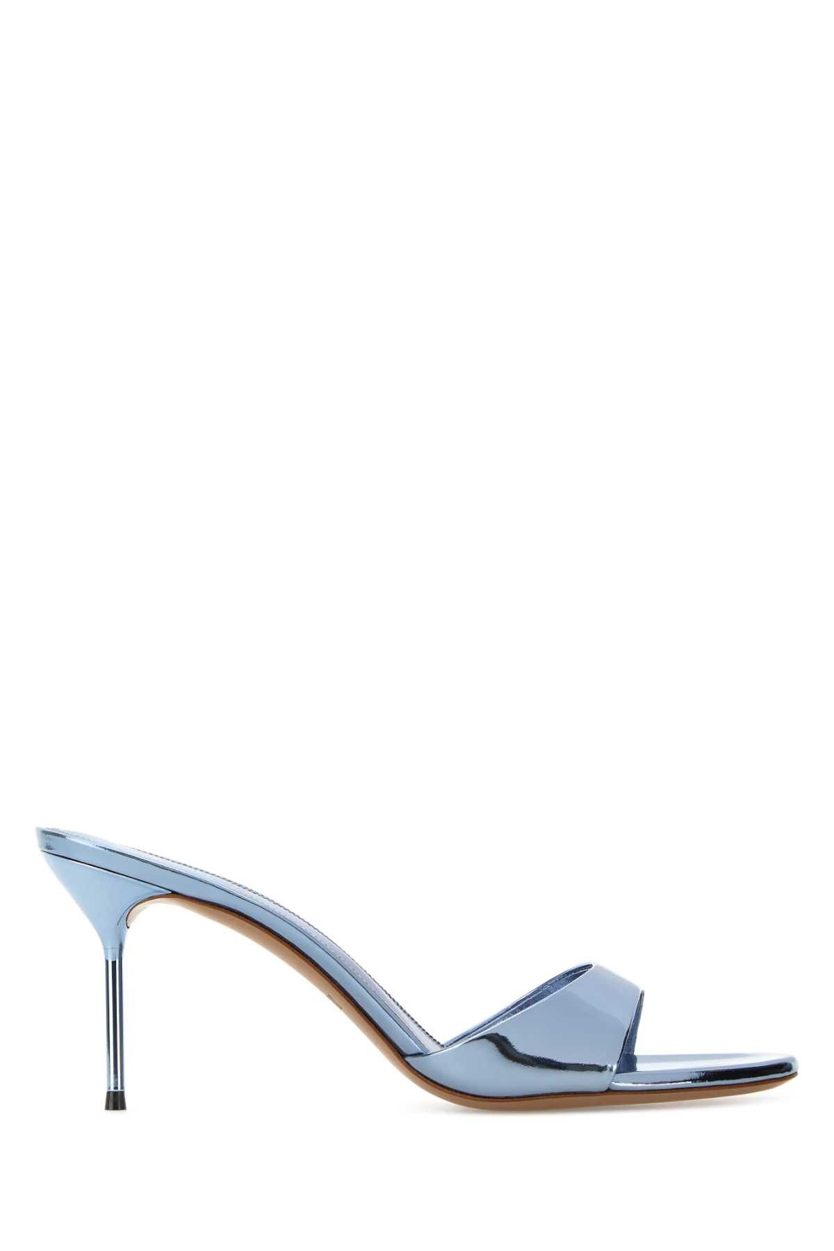 Paris Texas Light Blue Leather Lidia Mules Size US 8 / IT 38 - 1 Thumbnail