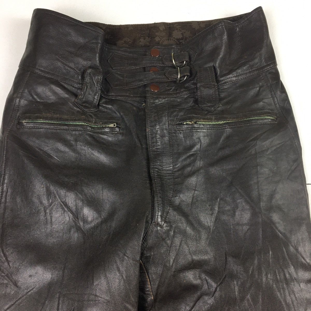GOREWEAR × Kadoya Vintage Kadoya Leather Biker Pant Size US 33 - 4 Thumbnail