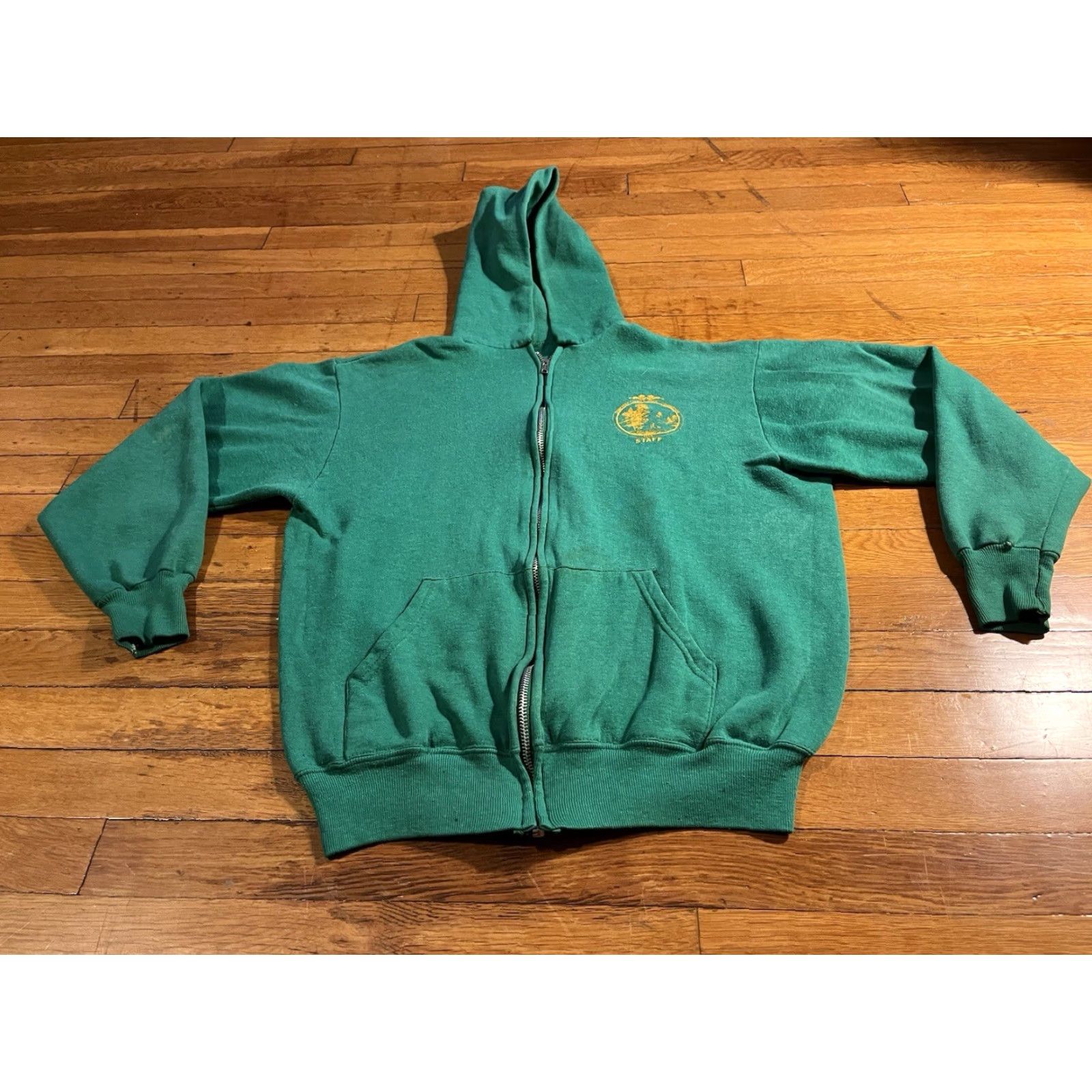 Vintage VINTAGE Somerset County Park Commission Hoodie Men’s L Green 70s Size US L / EU 52-54 / 3 - 2 Thumbnail