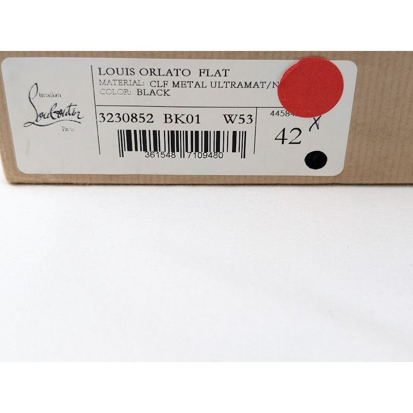Christian Louboutin o1rshd1 Louis Orlato Flat Hi-Top Sneakers in Black Size US 9 / EU 42 - 18 Thumbnail