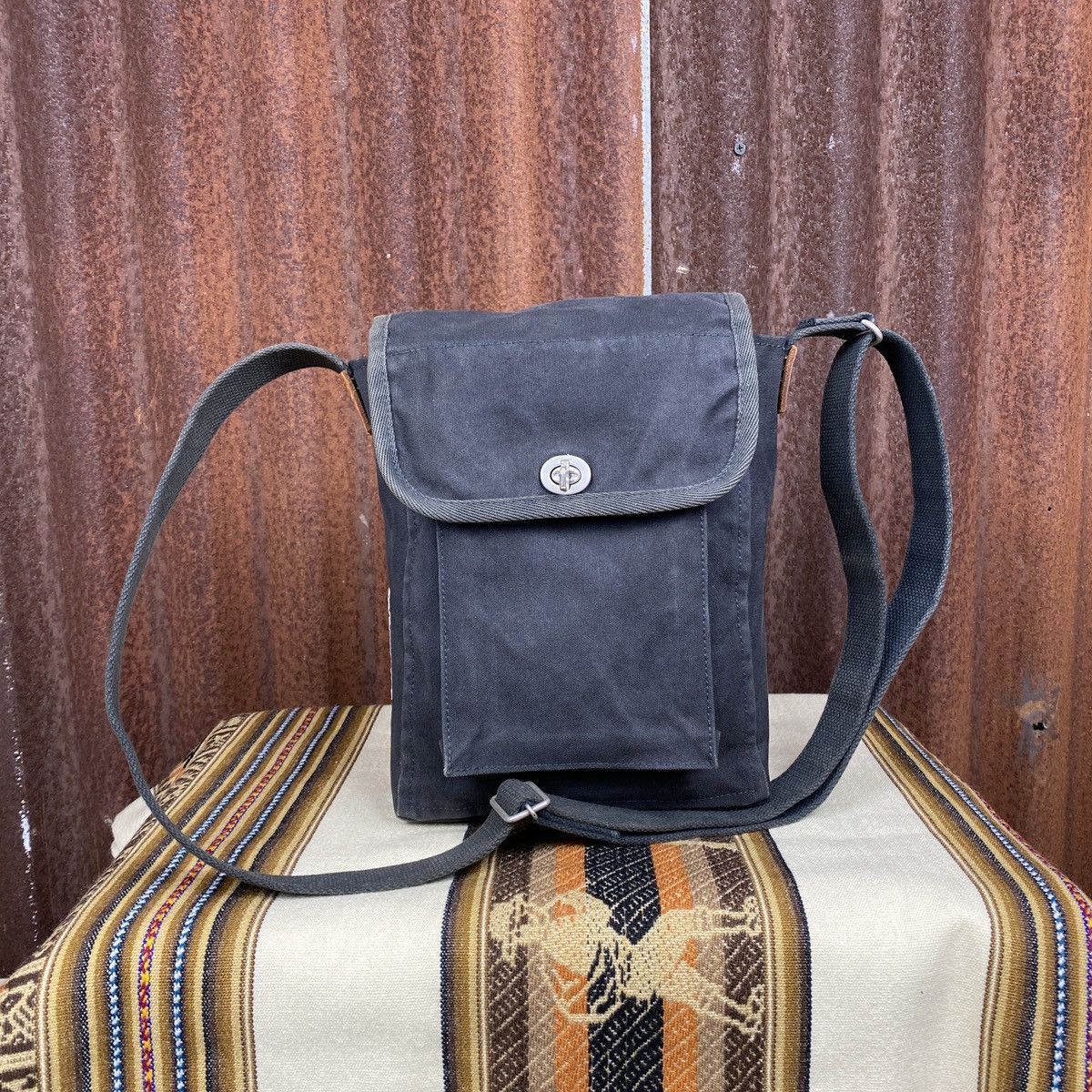 Ichizawa Shinzaburo Hanpu Heavy Weight Canvas Crossbody Bag