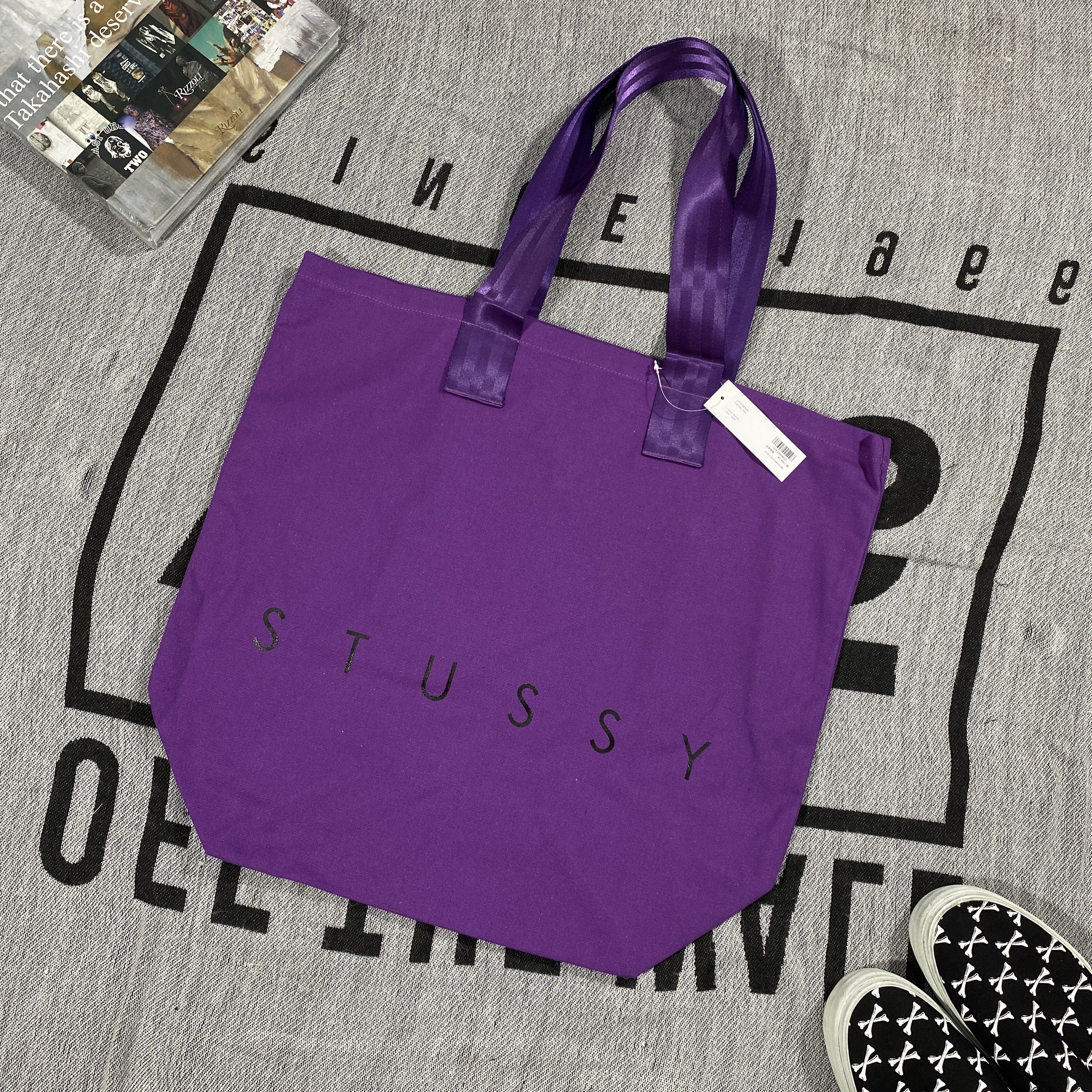 Stussy CDG Canvas トートバッグ バッグ コムデギャルソンCDG×ステューシー限定トートバッグ-STÜSSY40周年記念