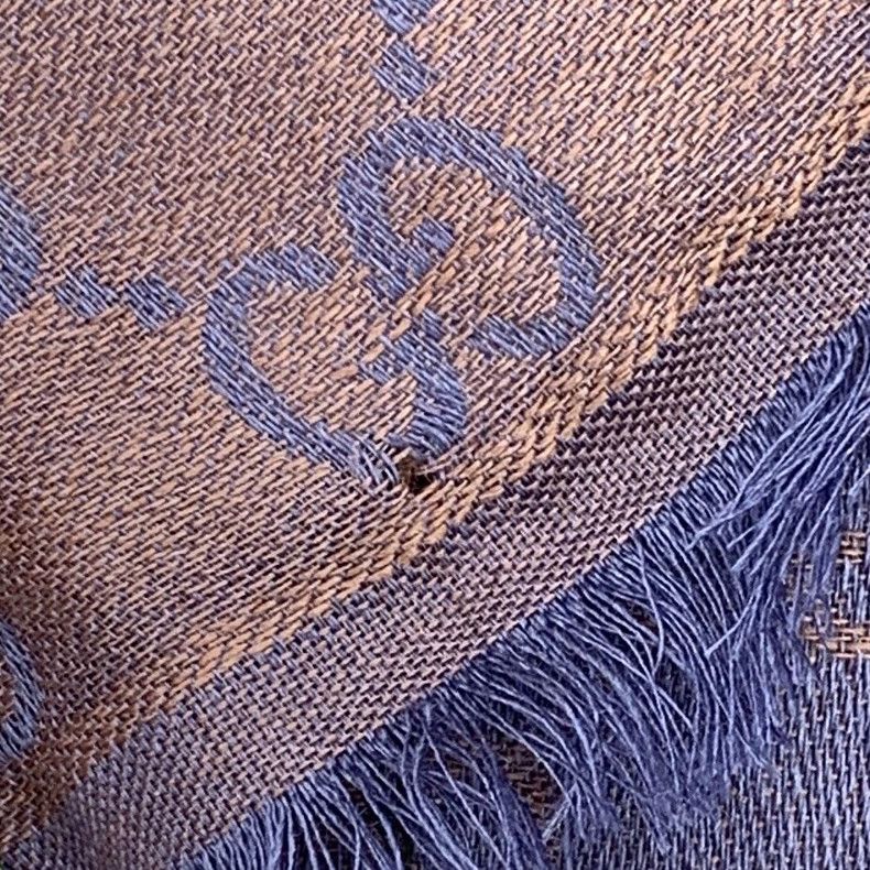 Gucci Gucci Color-matched logo jacquard full-print wool tassel s Size ONE SIZE - 9 Thumbnail