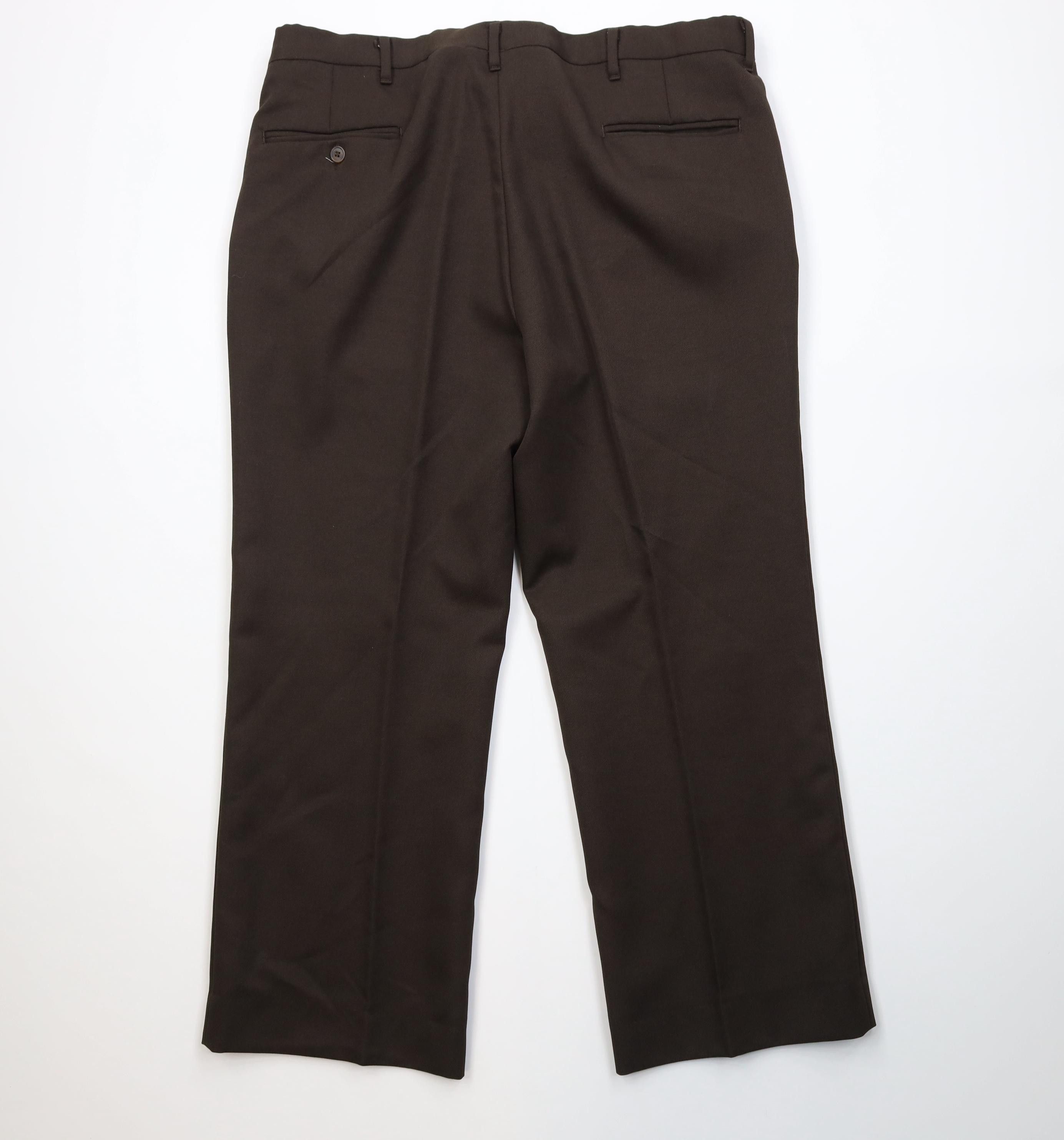 Vintage Vintage 70s Streetwear Wide Leg Chino Pants Brown USA Size US 38 / EU 54 - 10 Thumbnail