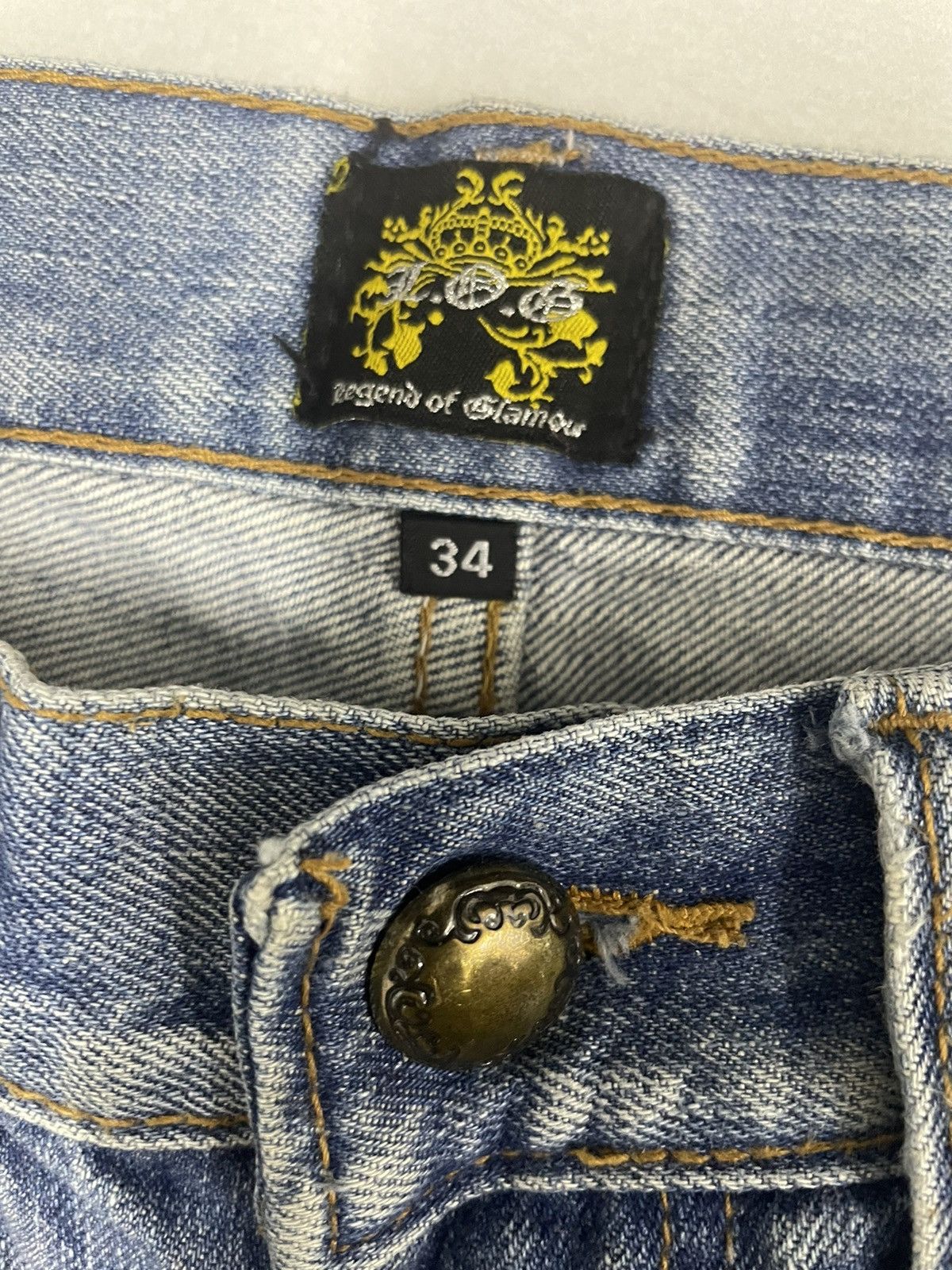 Hysteric Glamour LegendOfGlamour Distressed Jeans Size US 33 - 10 Thumbnail
