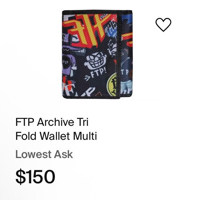 Fuck The Population FTP foldable velcro archive wallet 2020 Size ONE SIZE - 3 Thumbnail