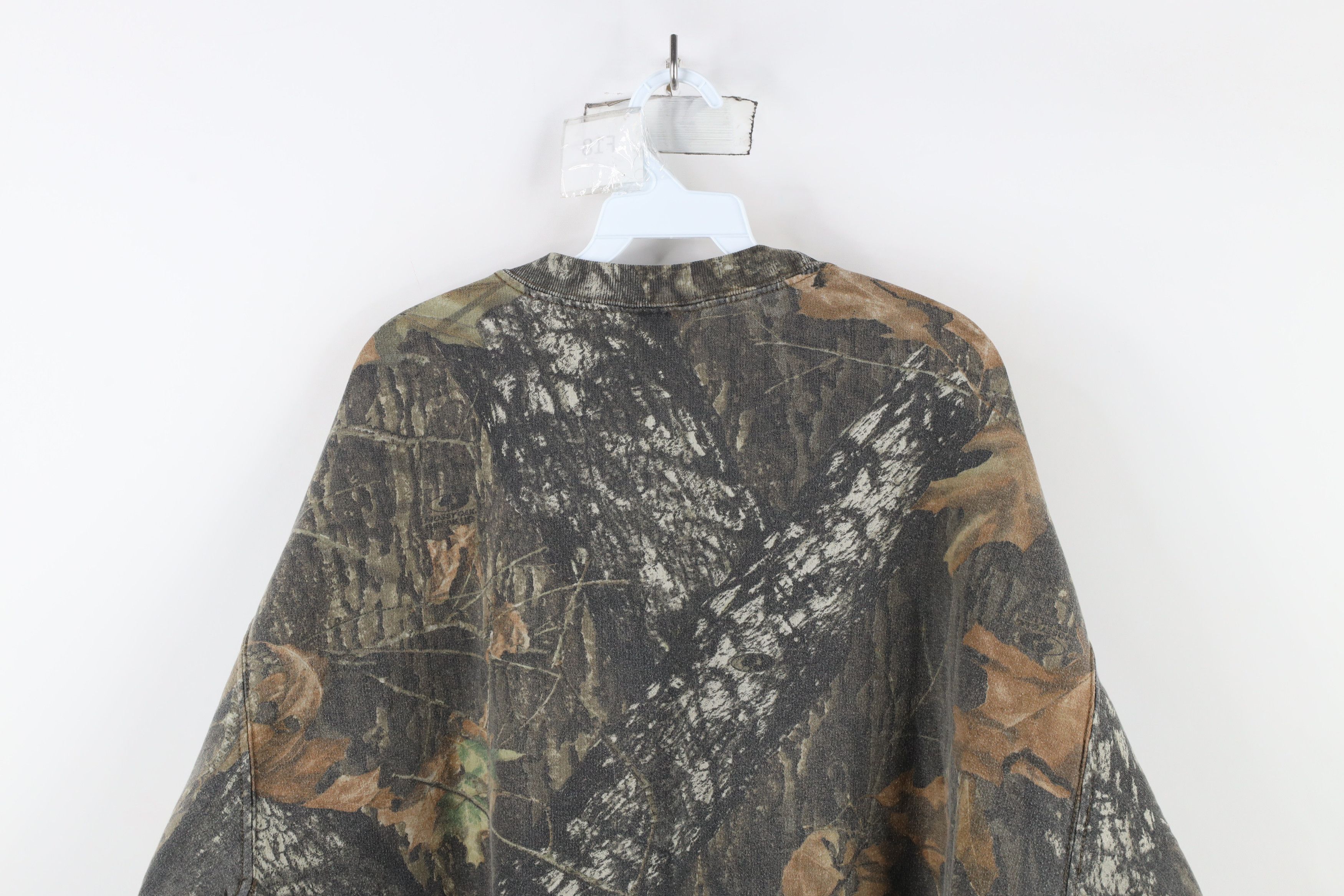 Vintage Vintage 90s Jerzees Mossy Oak Camouflage Crewneck Sweatshirt Size US XL / EU 56 / 4 - 7 Thumbnail