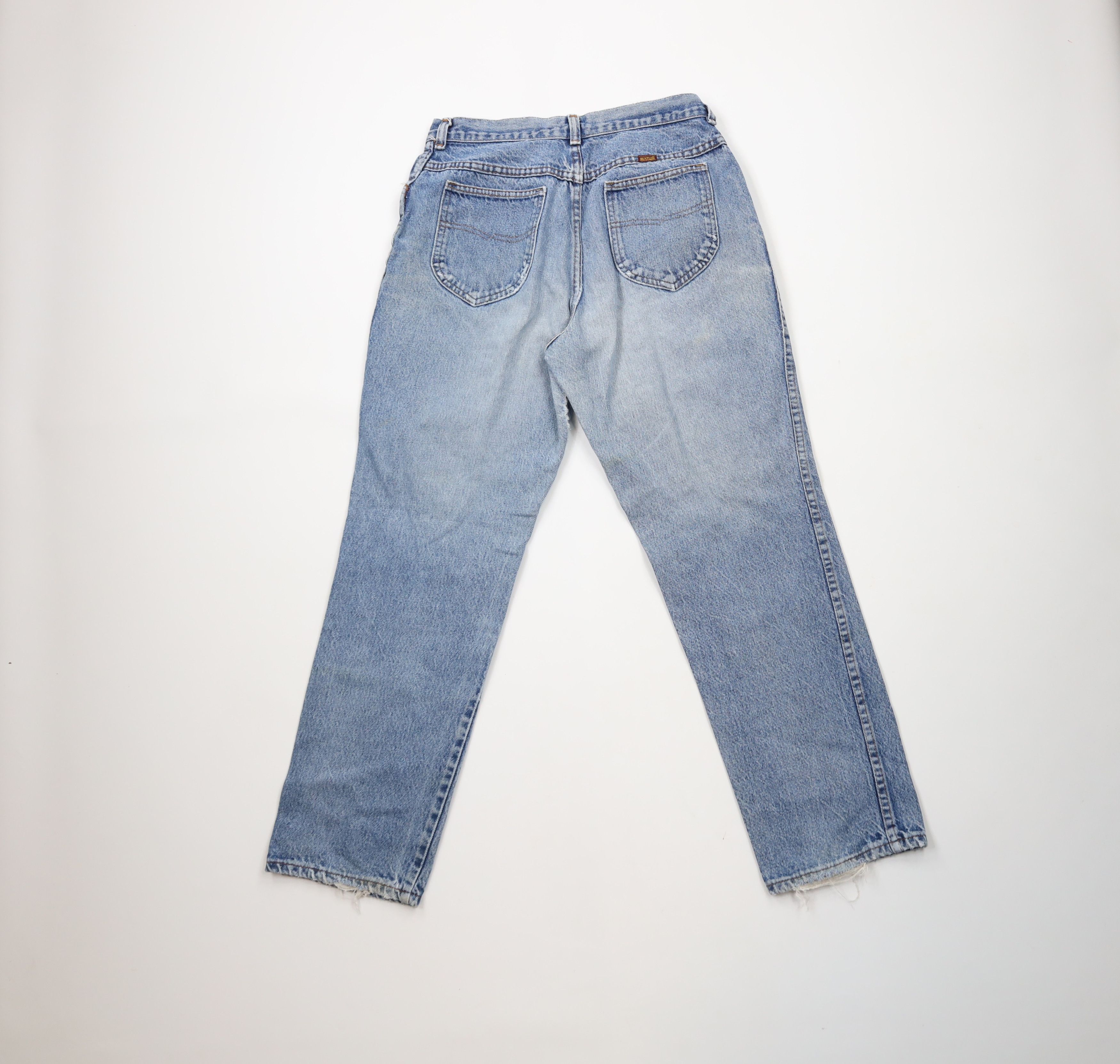 Vintage Vintage 80s 90s Streetwear Straight Leg Denim Jeans USA Size 36" / US 14 / IT 50 - 2 Thumbnail