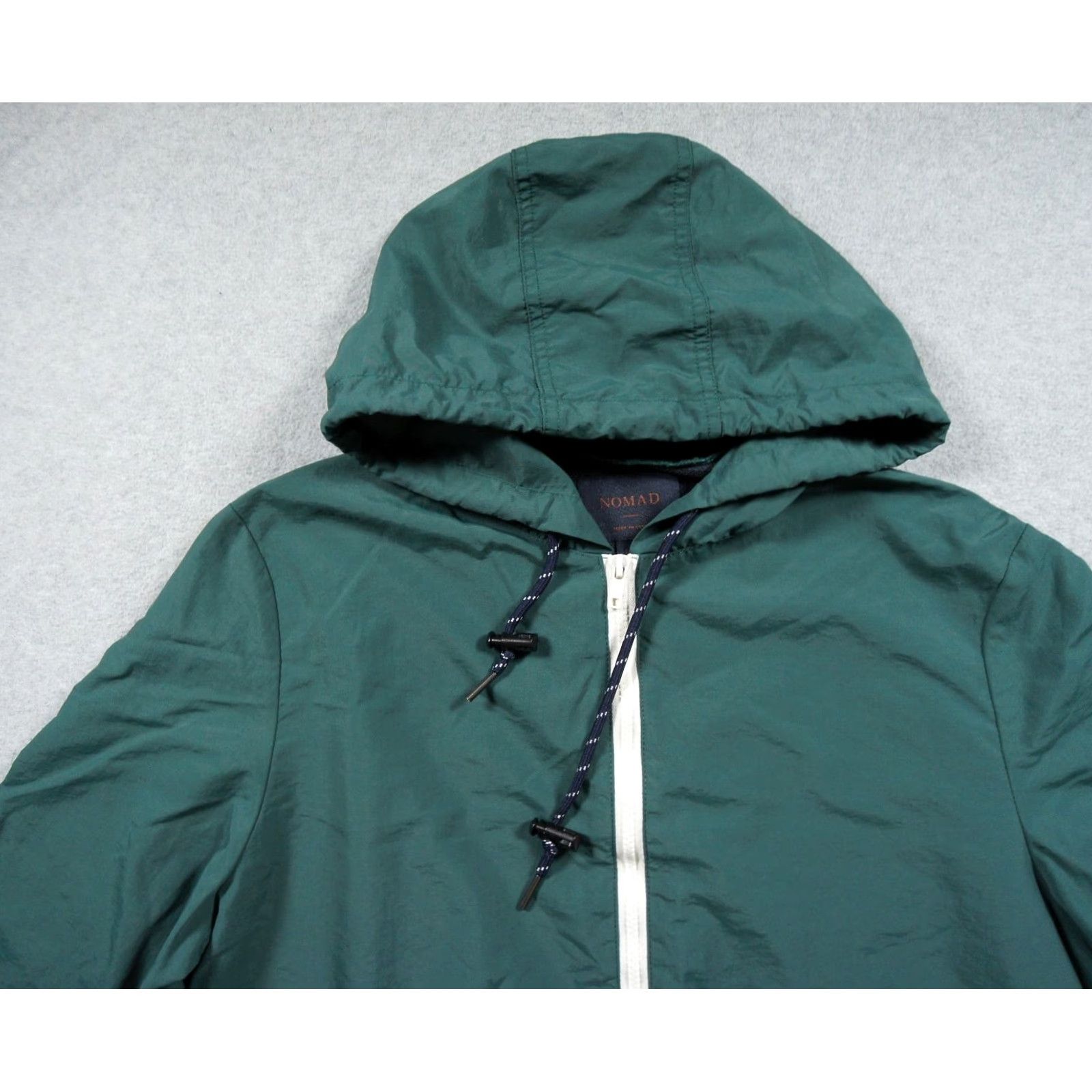 Nomad Nomad Jacket Mens Small Green Windbreaker Hooded Full Zip Colorblock Lightweight Size US M / EU 48-50 / 2 - 2 Thumbnail