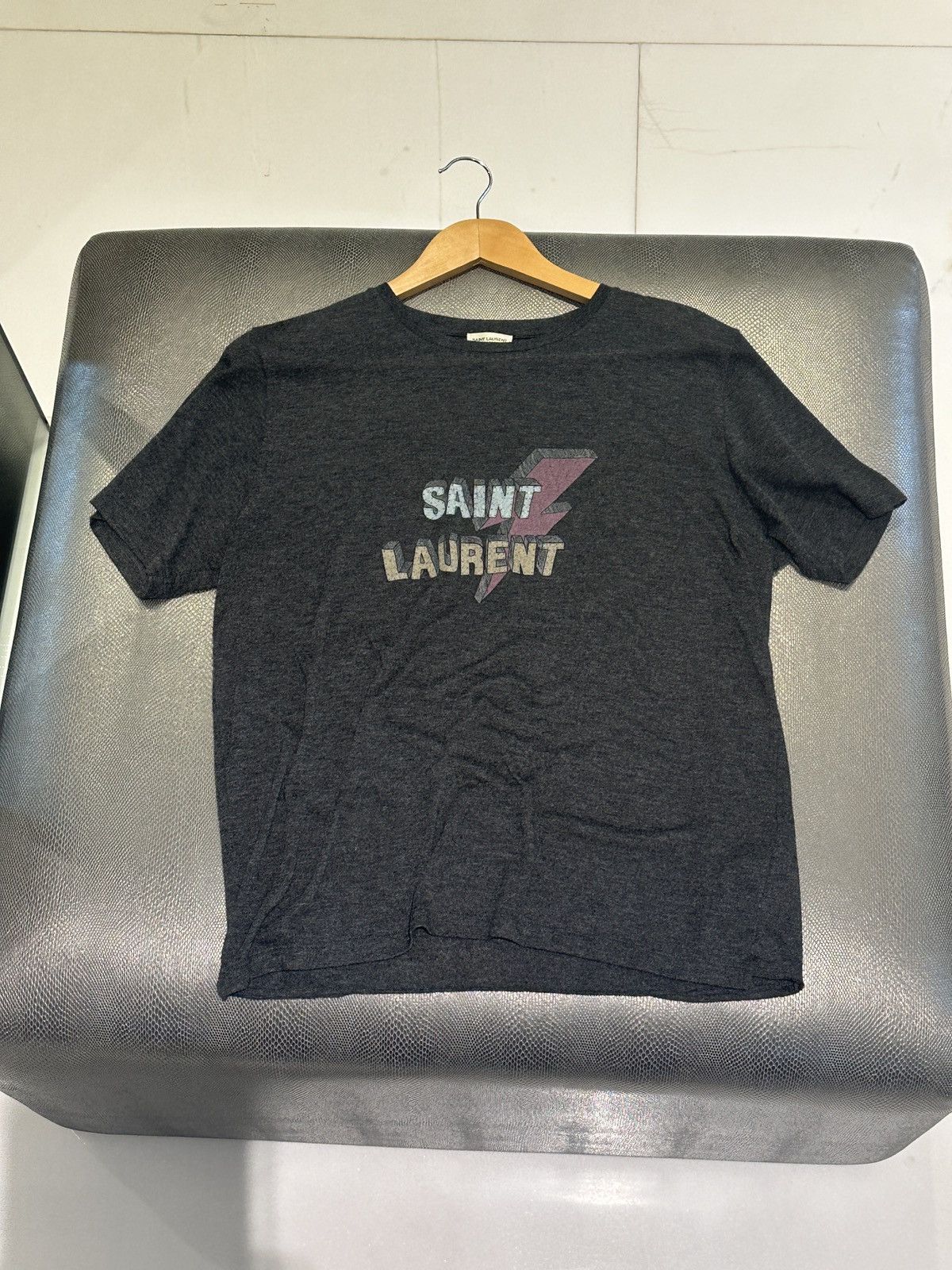Saint Laurent Paris Sain Laurent Lightning Bolt T Shirt Size US S / EU 44-46 / 1 - 3 Thumbnail