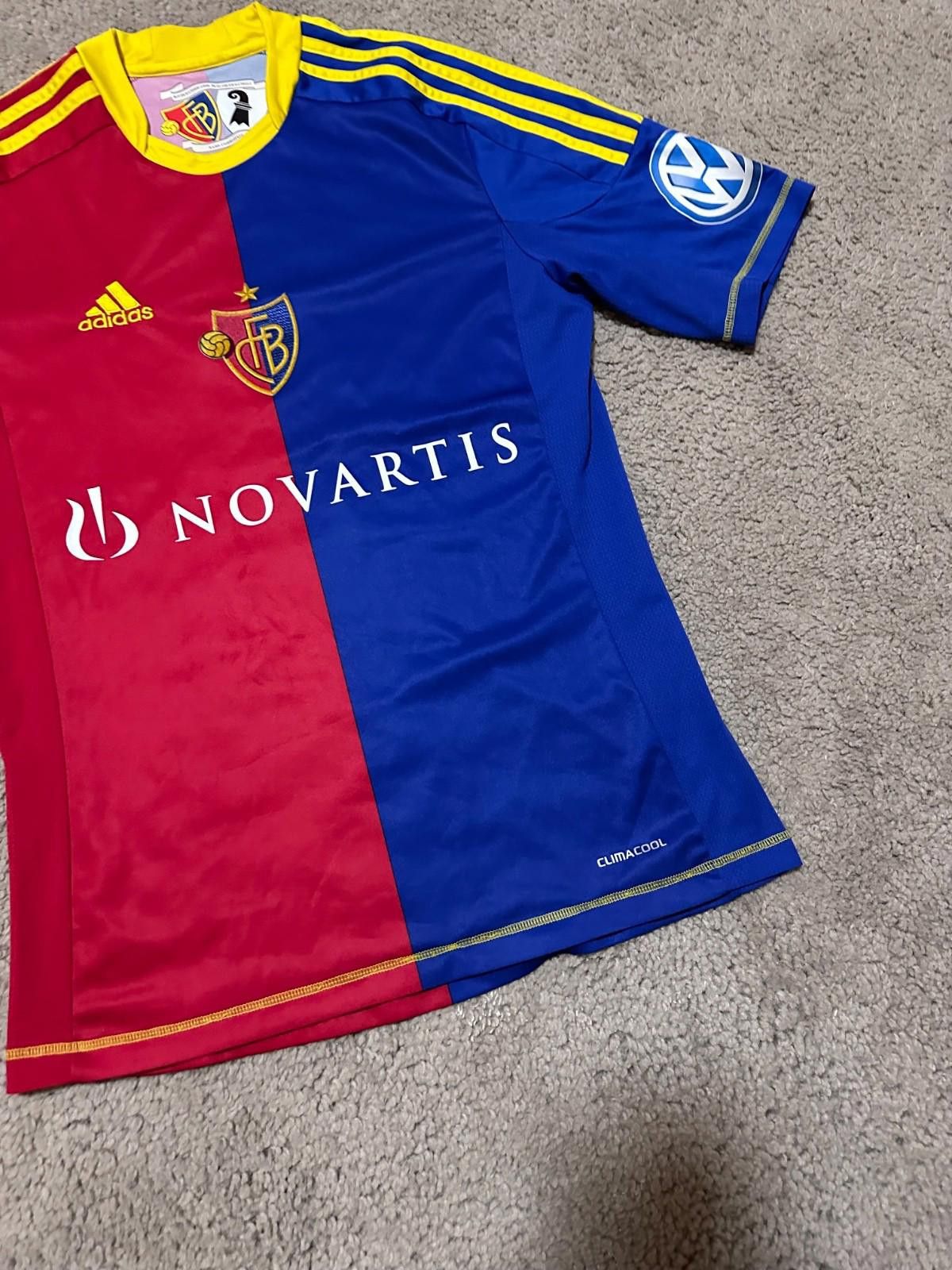 Adidas #4 P.DEGEN BASEL 2012 2013 HOME FOOTBALL SOCCER SHIRT JERSEY Size US S / EU 44-46 / 1 - 2 Thumbnail
