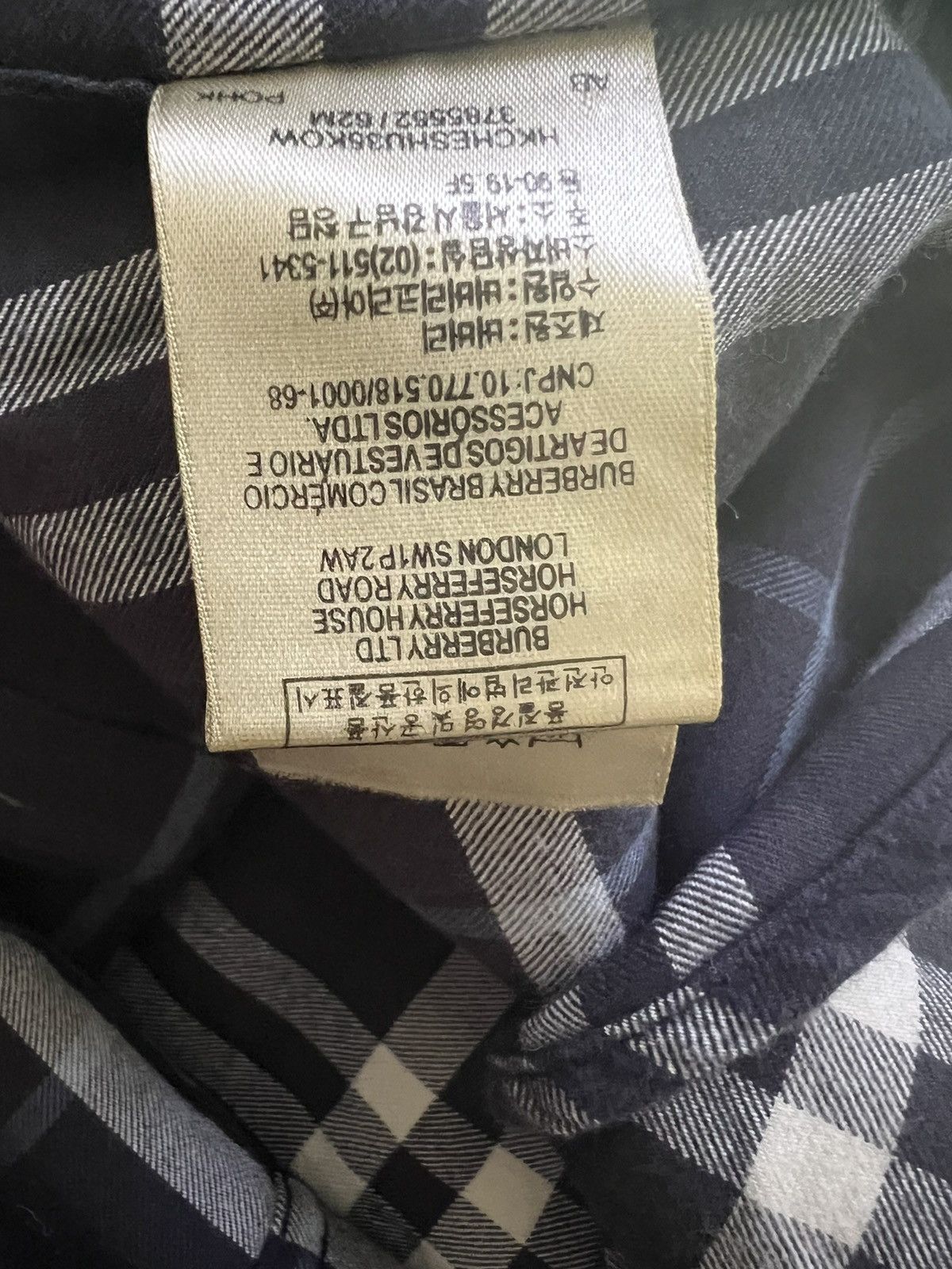 Burberry Burberry Somerton Nova Check Long Sleeve Shirt Men's Small Size US S / EU 44-46 / 1 - 4 Thumbnail