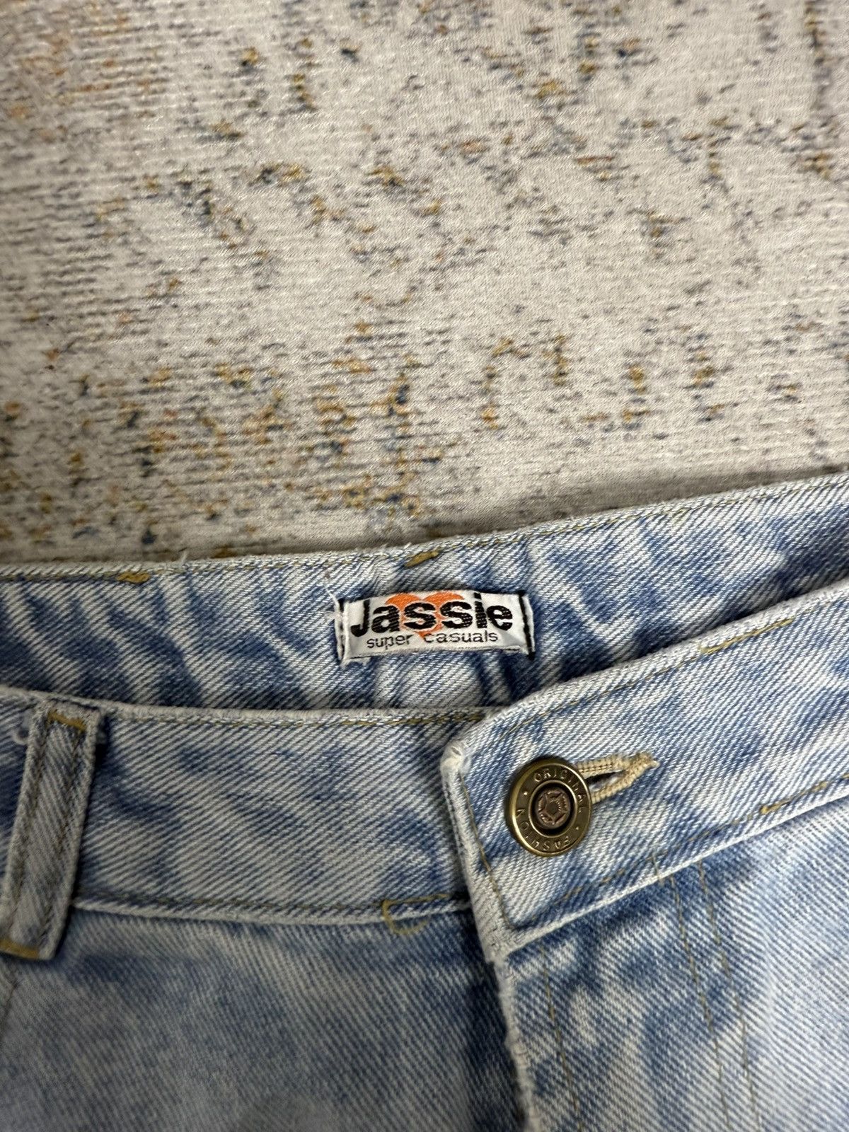 Tornado Mart Jassie y2k style leopard petern pocket denim pants Size US 29 - 7 Thumbnail