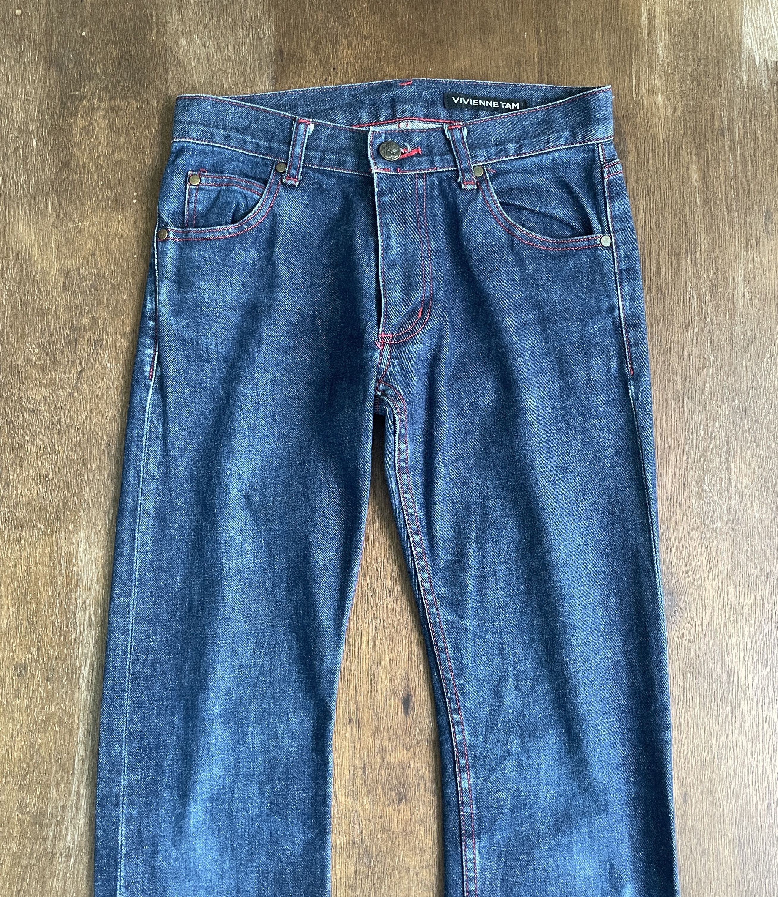 Vivienne Tam VIVIENNE TAM Red Dragons Embroidery Denim Size 28" / US 6 / IT 42 - 3 Thumbnail