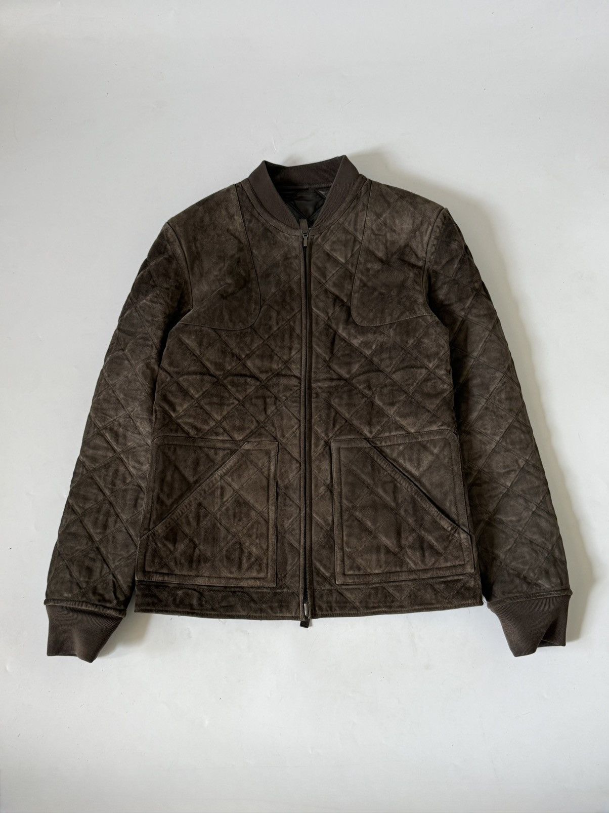 Gucci Gucci Archive Brown Reversible Quilted Leather Jacket Suede Size US S / EU 44-46 / 1 - 3 Thumbnail