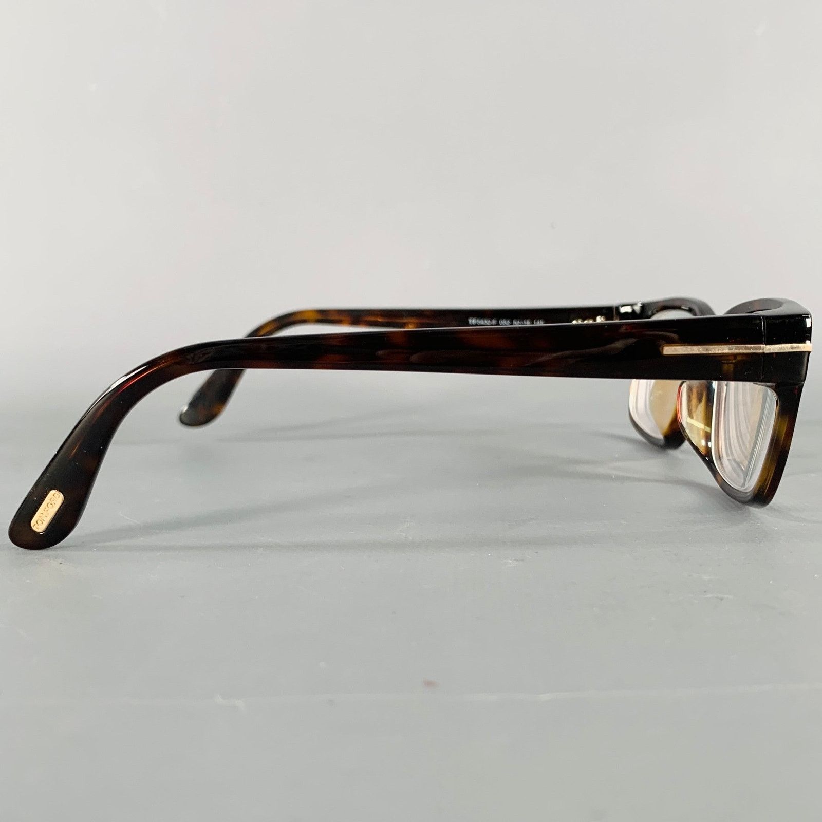 Tom Ford TOM FORD Brown Beige Tortoiseshell Acetate Frames Size ONE SIZE - 2 Thumbnail