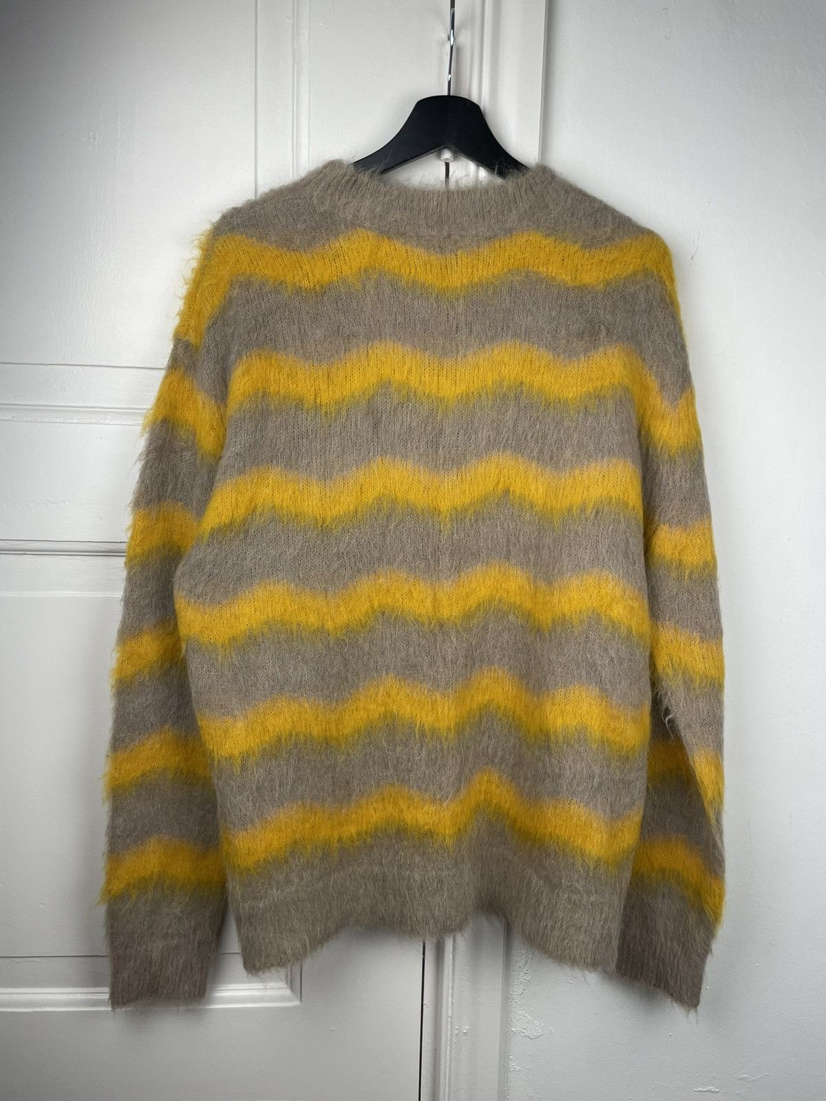 Acne Studios New 🔥 Acne Studios Kristoffer mohair zigzag sweater knit Size US L / EU 52-54 / 3 - 5 Thumbnail