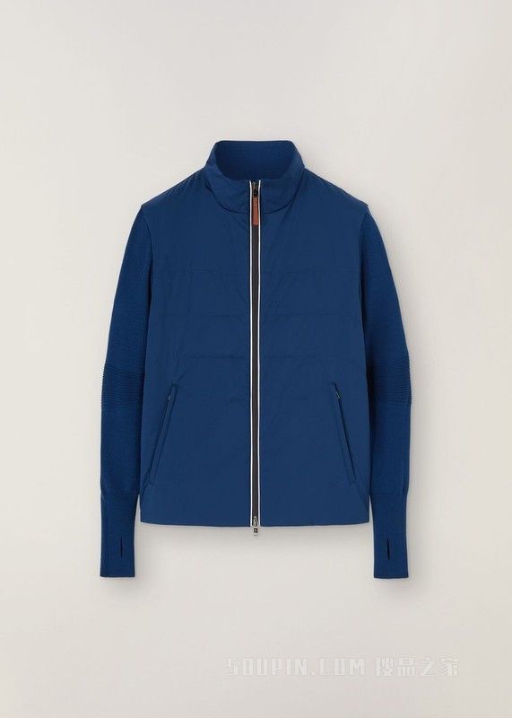 Loro Piana o1loc1c0125 Bomber Jacket in Blue Size US XS / EU 42 / 0 - 1 Thumbnail