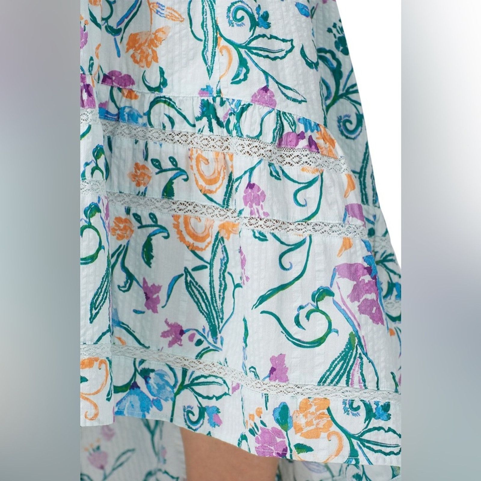 Tanya Taylor Tanya Taylor Size 6 Floral Cotton Neves Dress Sleeveless Size M / US 6-8 / IT 42-44 - 3 Thumbnail