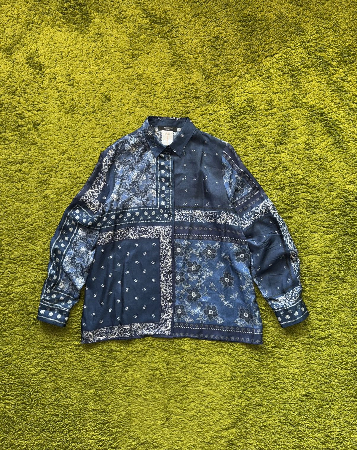 Weekend Max Mara Max Mara Weekend 100% silk bandana pattern blouse shirt Size XL / US 12-14 / IT 48-50 - 1 Thumbnail
