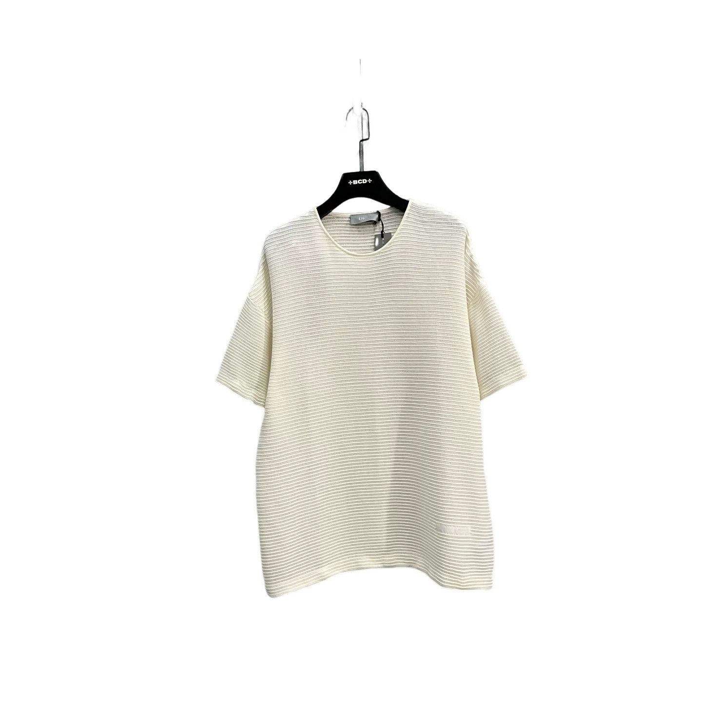 Dior Dior Striped Ribbed Knit T-Shirt XL Size US XL / EU 56 / 4 - 1 Thumbnail