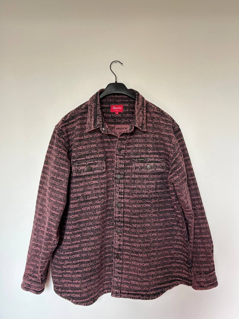 Supreme Supreme Multi Type Jacquard Denim Shirt Overshirt Jacket Size US XL / EU 56 / 4 - 1 Thumbnail