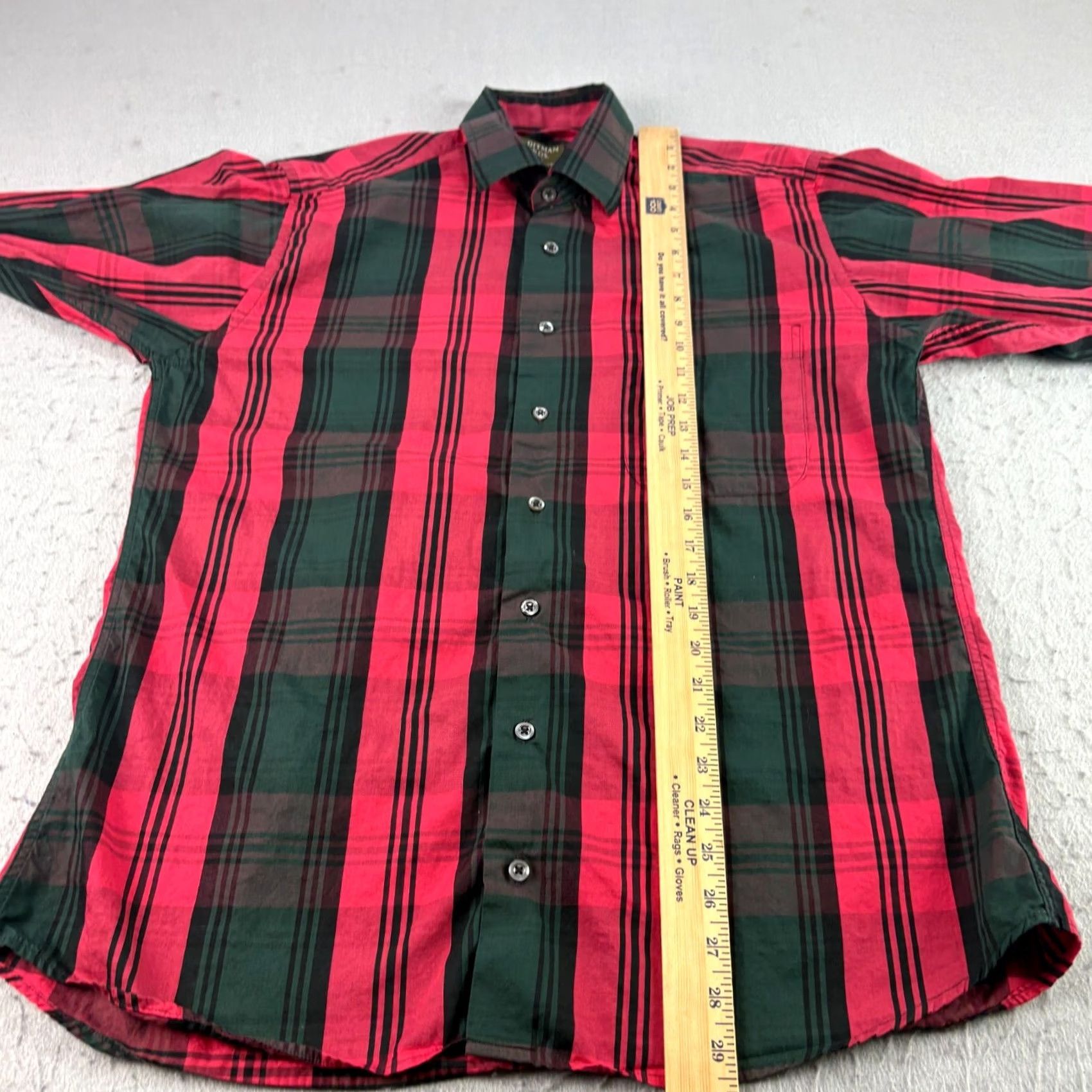 Vintage Gitman Bros Shirt Mens XL Red Plaid Button-Up Long Sleeve Cotton USA Made Size US XL / EU 56 / 4 - 5 Thumbnail