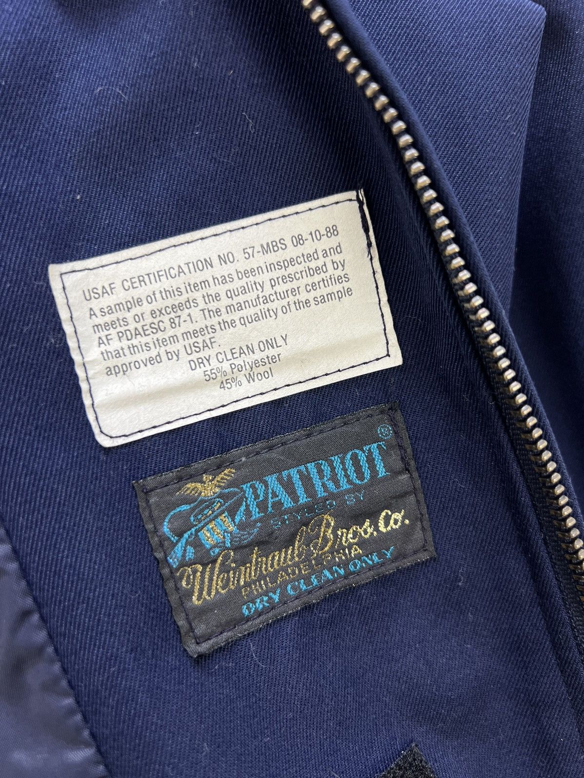 Vintage 🔥 80's WEINTRAUB BROS AIR FORCE SPECIAL OPERATION BOMBER Size US S / EU 44-46 / 1 - 10 Thumbnail