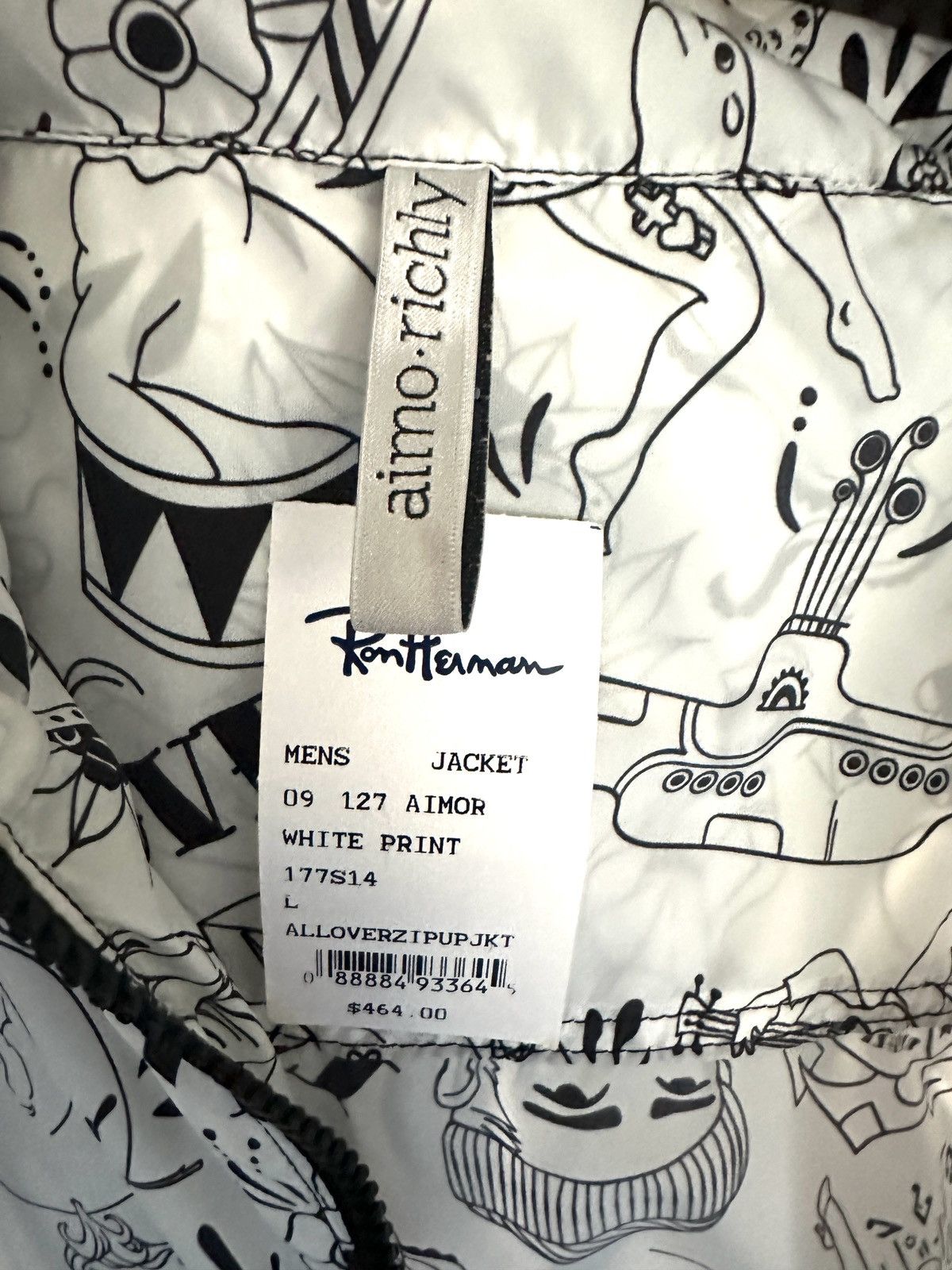 Other Aimo Richly Tattoo Windbreaker NWT $464 Size US L / EU 52-54 / 3 - 3 Thumbnail