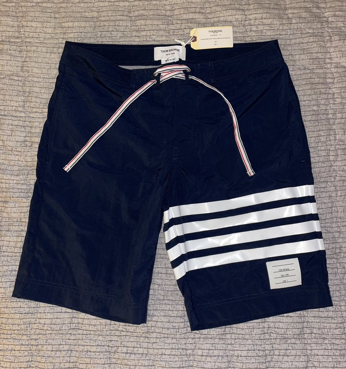 Thom Browne Thom Browne Classic Board Shorts w 4 Bar Print Size 2 Grailed