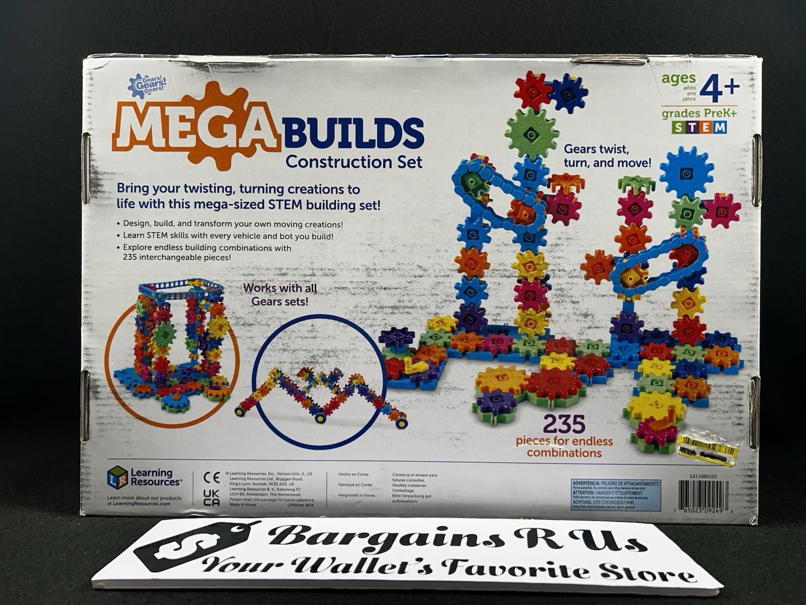 Other Learning Resources Gears Mega Builds Construction Set 235pcs Size ONE SIZE - 2 Thumbnail