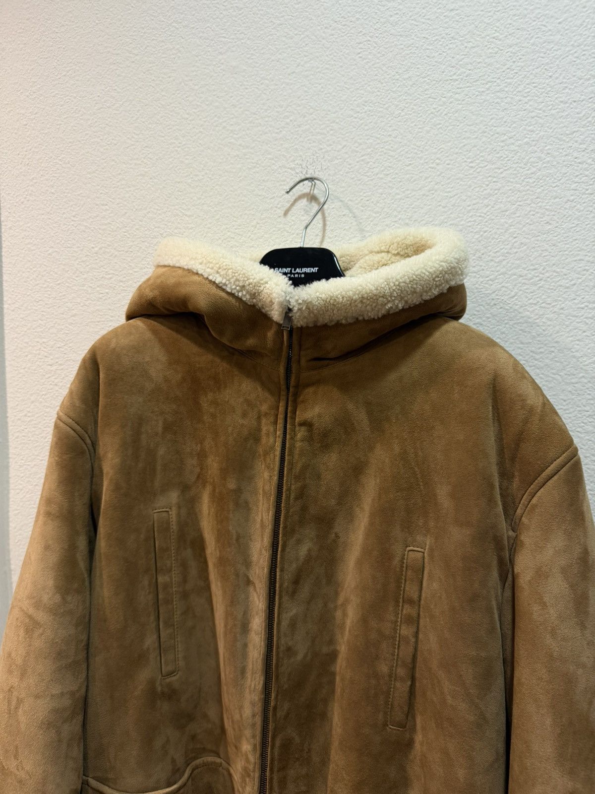 Saint Laurent Paris $5.9K FW19 Hooded Shearling Jacket 50 Size US L / EU 52-54 / 3 - 2 Thumbnail