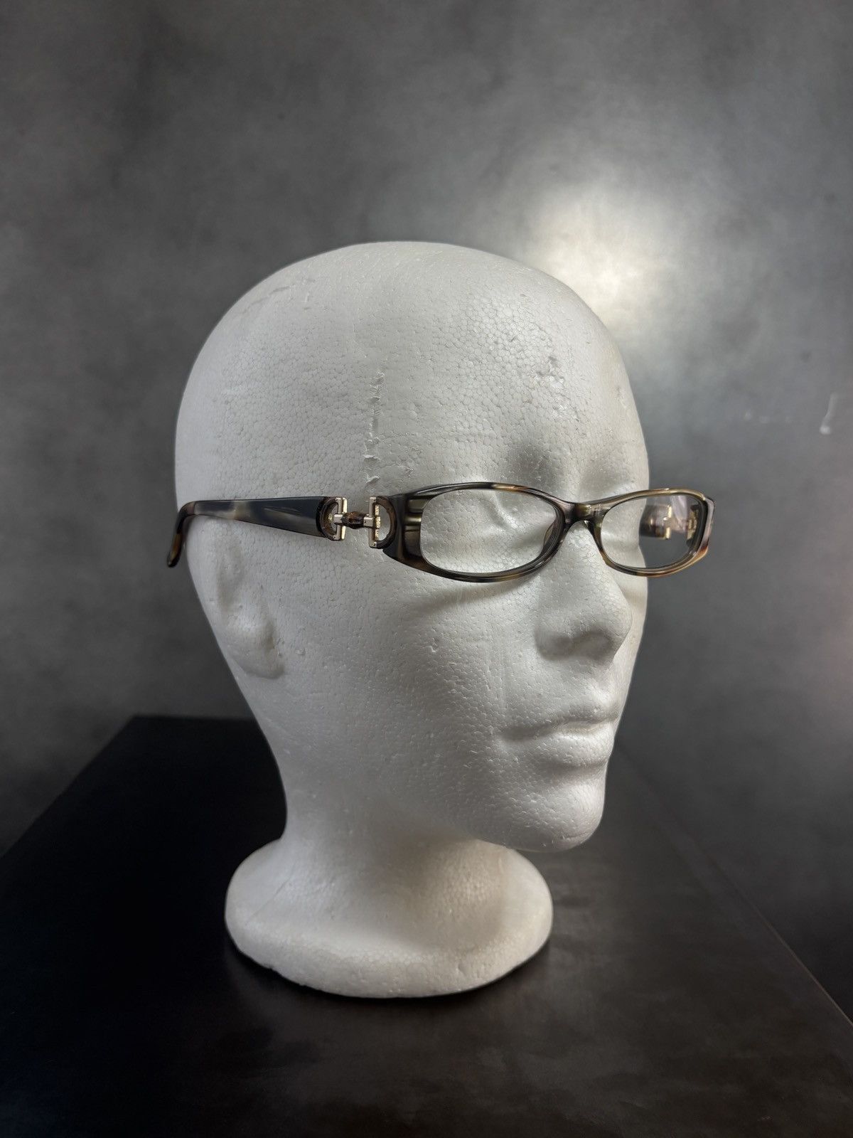 Gucci 2000s Vintage Gucci Frames Horsebit GG3009 Y2K Eyeglasses IT Size ONE SIZE - 5 Thumbnail
