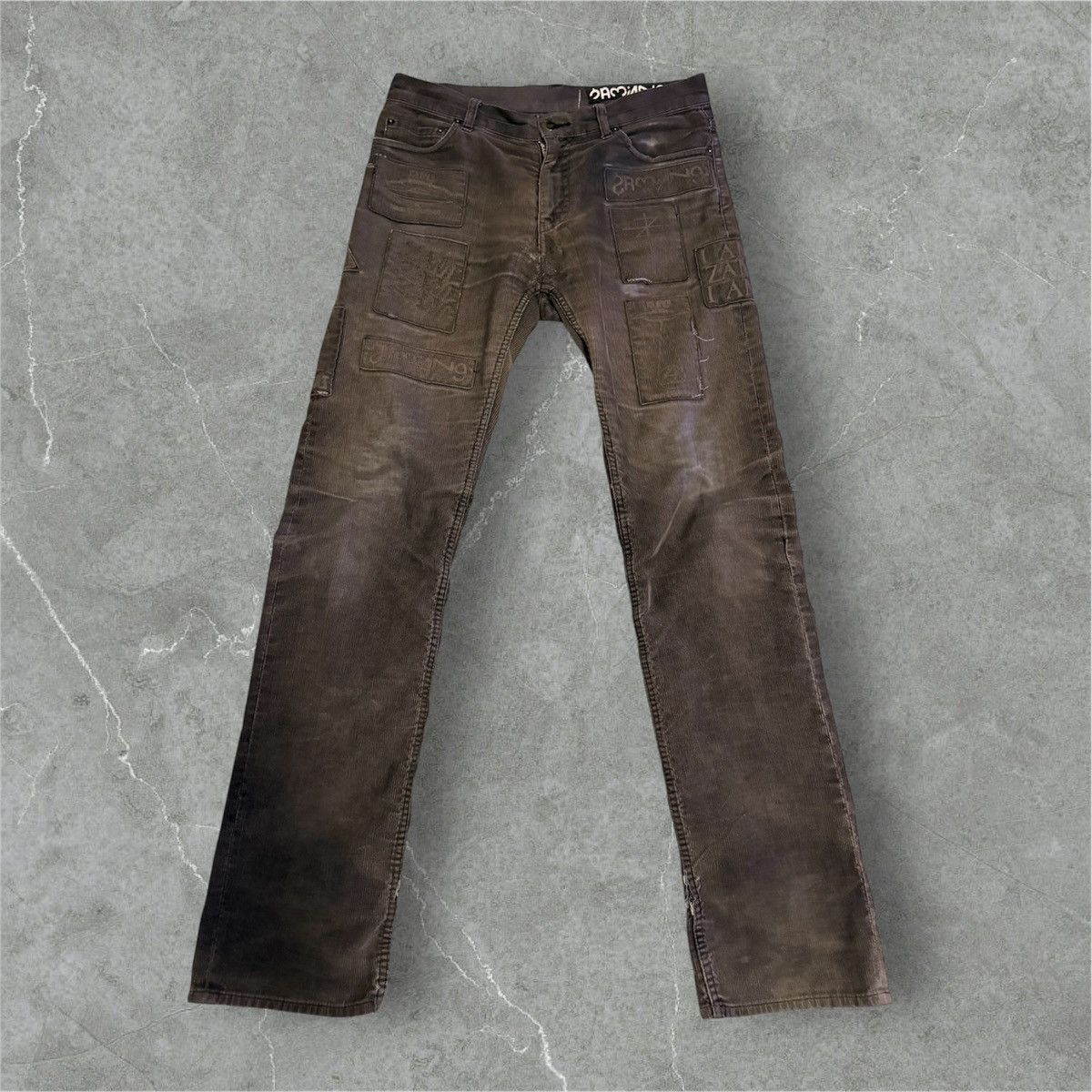 Undercover Undercover SS06 “T” Zamiang Patchwork Corduroy Jun Takahashi Size US 31 - 1 Thumbnail