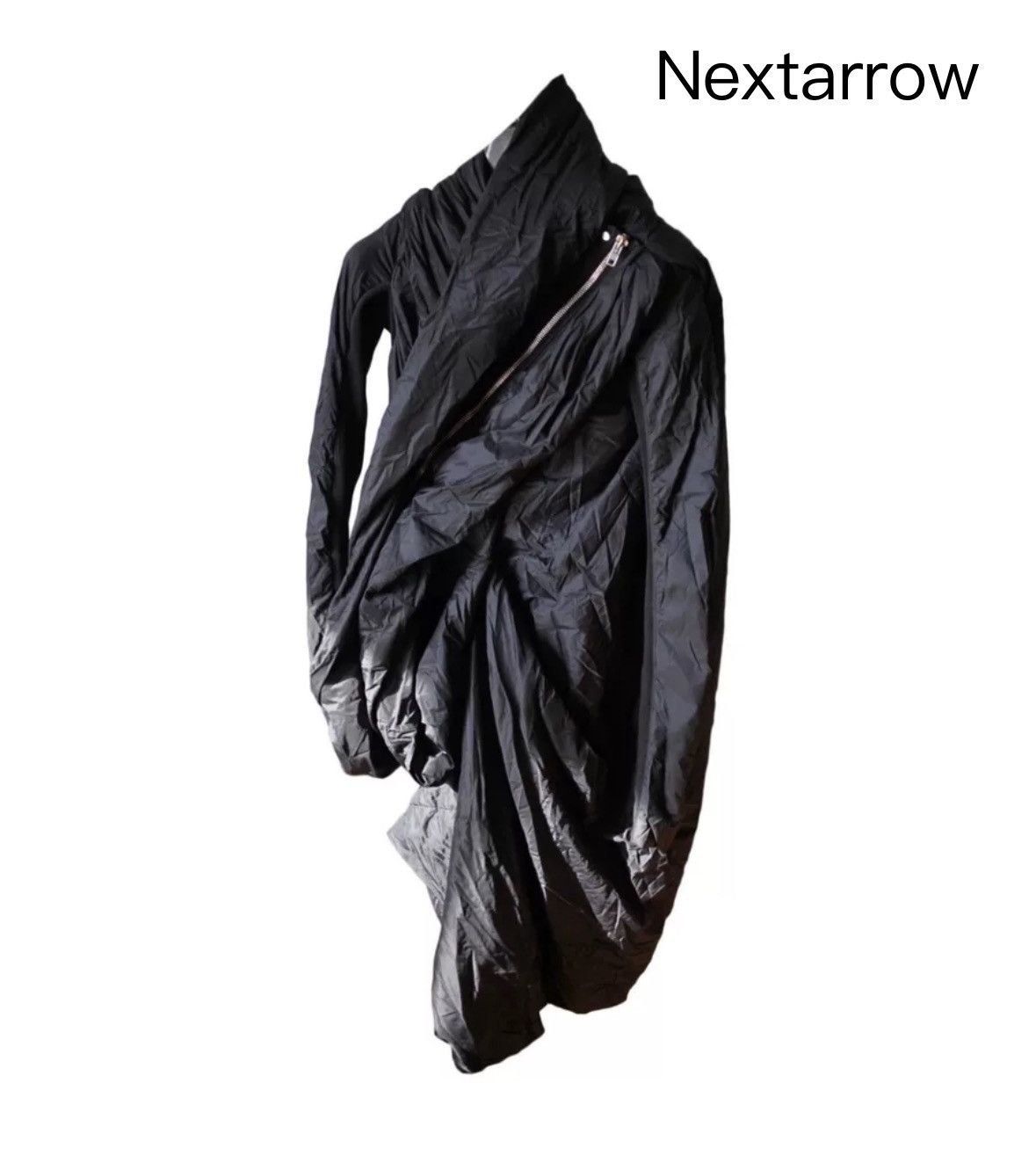 Rick Owens Rick Owens Irregular Cut Zipper Long Coat2412-Nextarrow Size US S / EU 44-46 / 1 - 1 Thumbnail