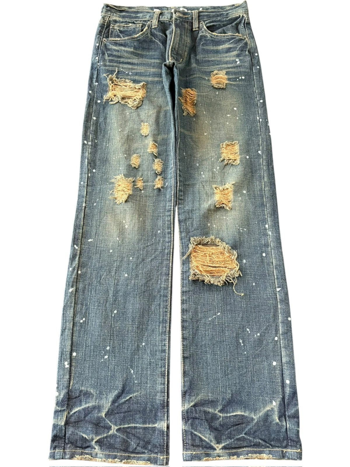 Dolce & Gabbana Vintage Japanese Brand Rusty Wash Distress Loose Jeans Size US 30 / EU 46 - 1 Thumbnail