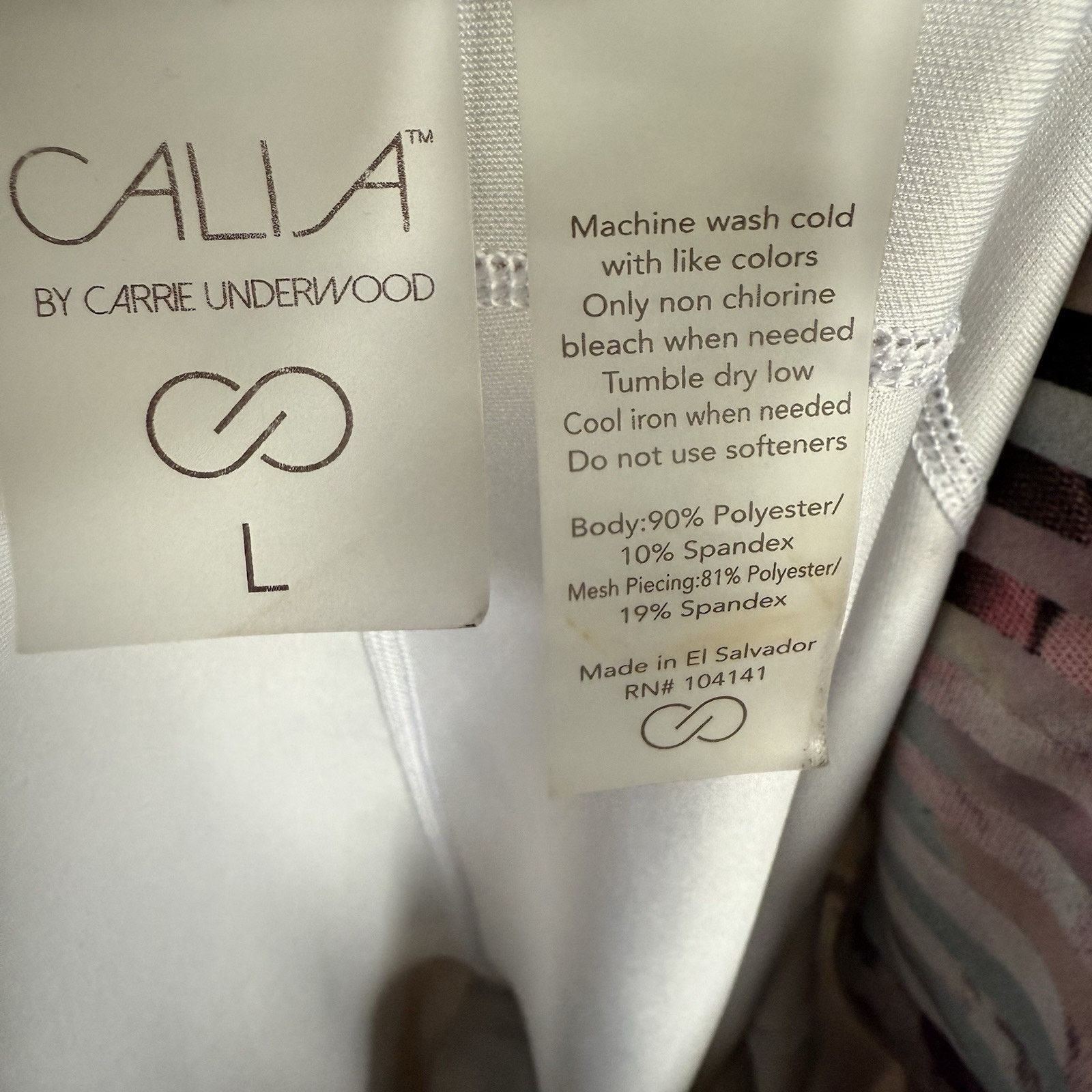 Other Calia By Carrie Underwood Womens Leggings L Mesh Ankle Pink Size 34" / US 12 / IT 48 - 9 Thumbnail