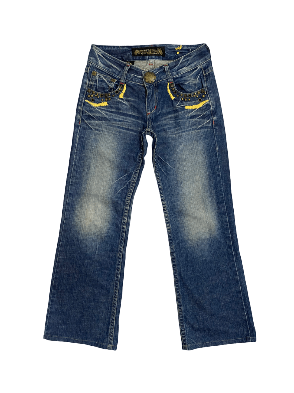 Ed Hardy Rare Red Peppers Studded Jeans Size 30" / US 8 / IT 44 - 1 Thumbnail