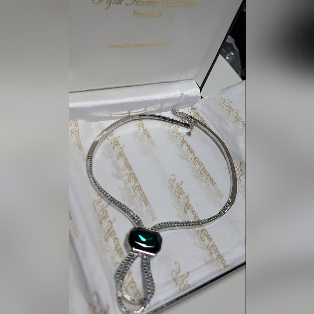 Other Fifth Avenue Collection Swarovski Emerald Crystals Necklace Size ONE SIZE - 4 Thumbnail