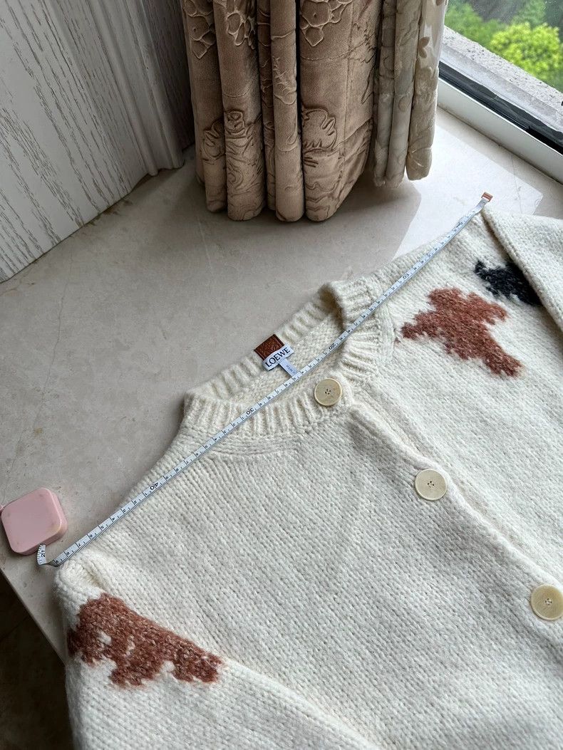 LOEWE Geometric pattern loose knit sweater