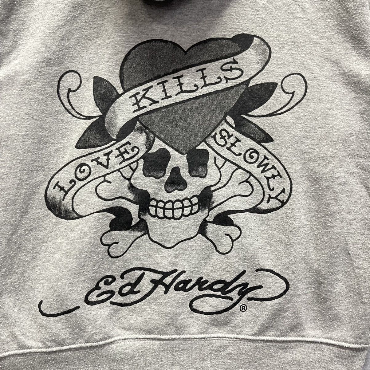 Ed Hardy Vintage Ed Hardy “Love Kills Slowly” Full Zip Hoodie Size US L / EU 52-54 / 3 - 2 Thumbnail