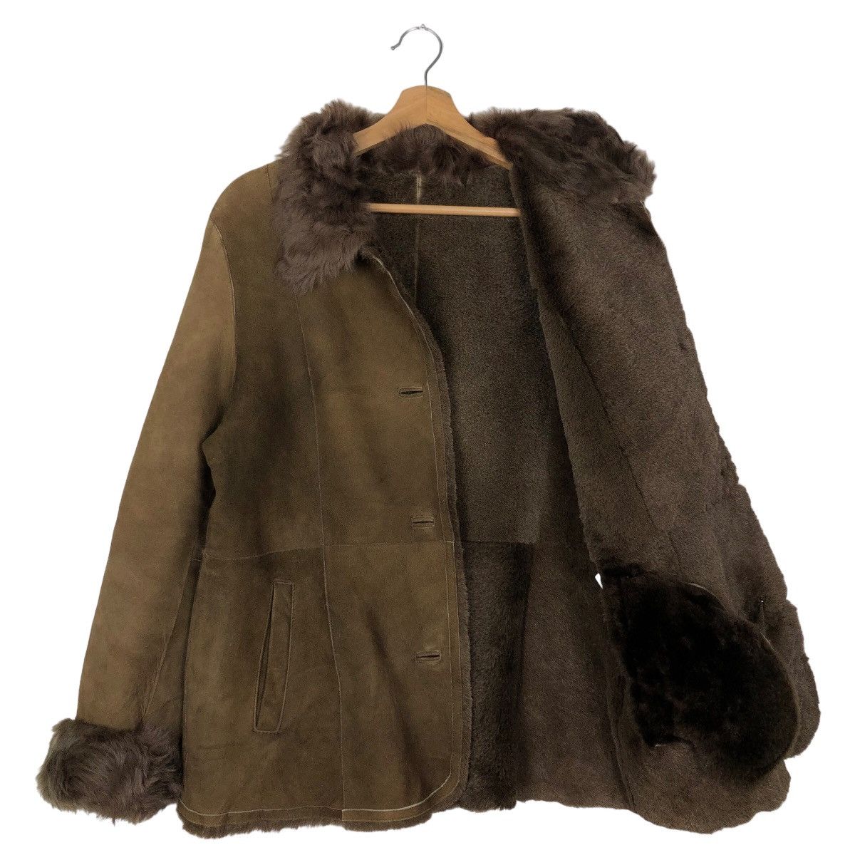 Japanese Brand 🔥90’s Vintage Leather Shearling Jacket Mink Fur Lining Size US M / EU 48-50 / 2 - 9 Thumbnail