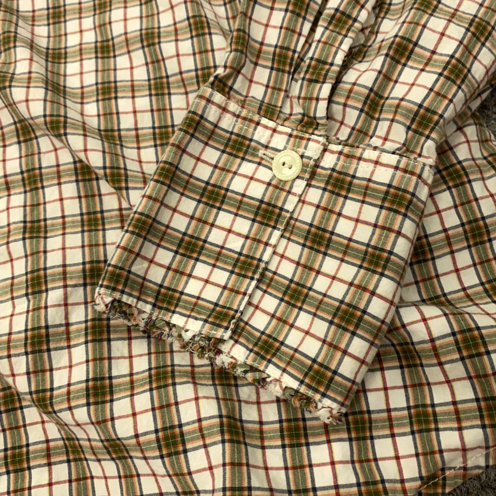 Eddie Bauer Eddie Bauer Women's Shirt Medium Plaid Button-Up Long Sleeve V-Neck Multicolor Casual Size M / US 6-8 / IT 42-44 - 4 Thumbnail