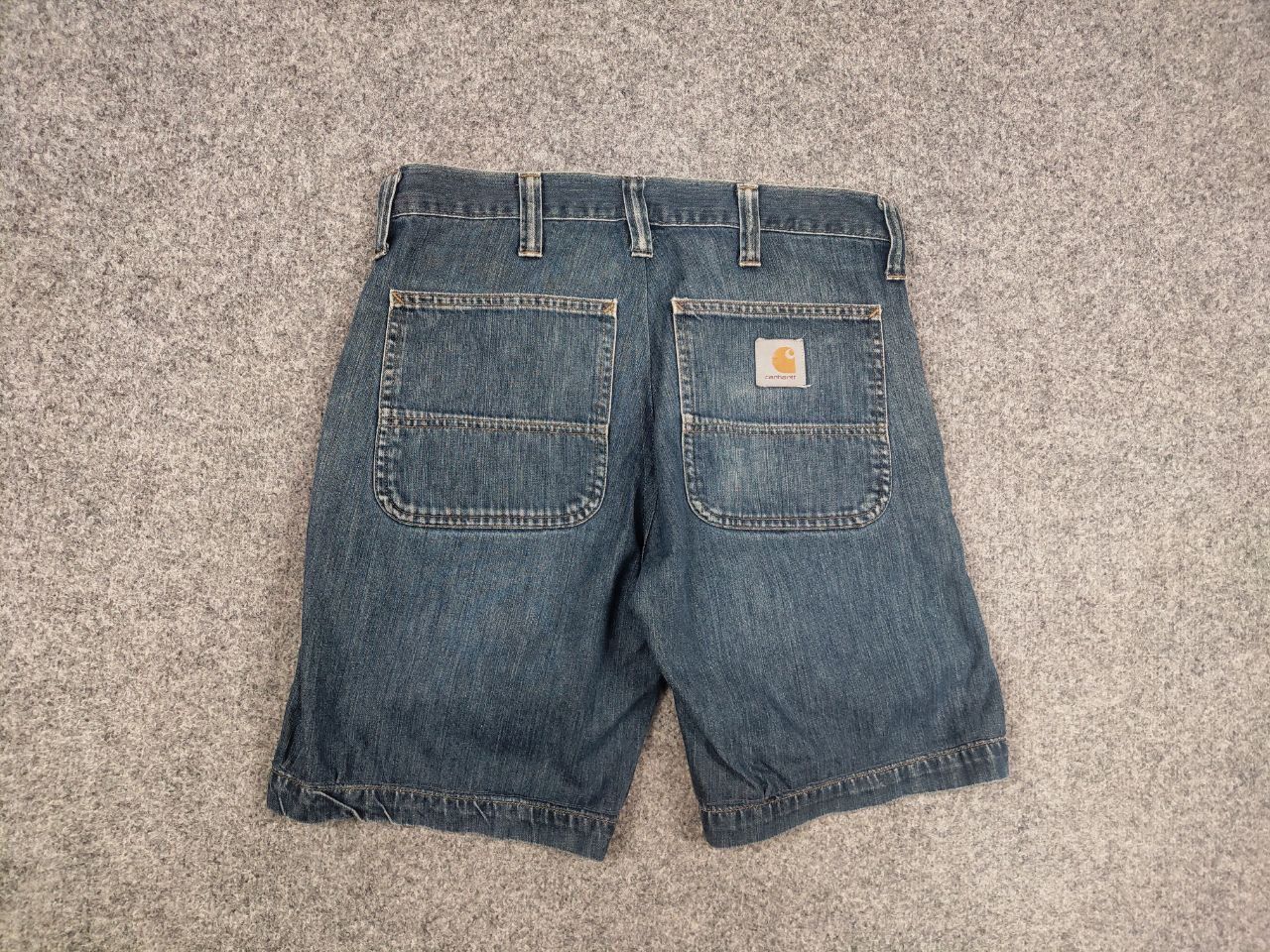 Carhartt Vintage 90's Carhartt Work Bermuda Pocket Faded denim Shorts Size US 30 / EU 46 - 8 Thumbnail
