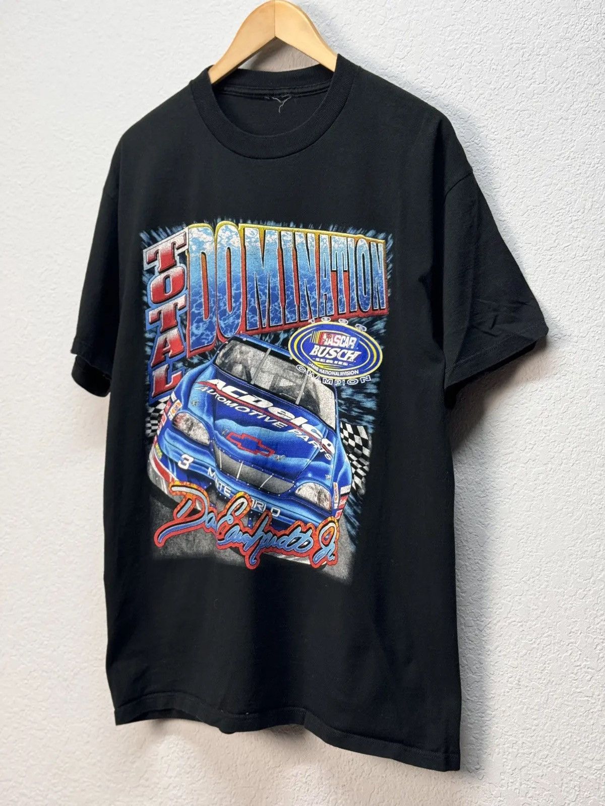 Band Tees × NASCAR × Vintage Vtg Vintage Dale Earnhardt Jr Total Domination 1998 Nascar Size US L / EU 52-54 / 3 - 2 Thumbnail