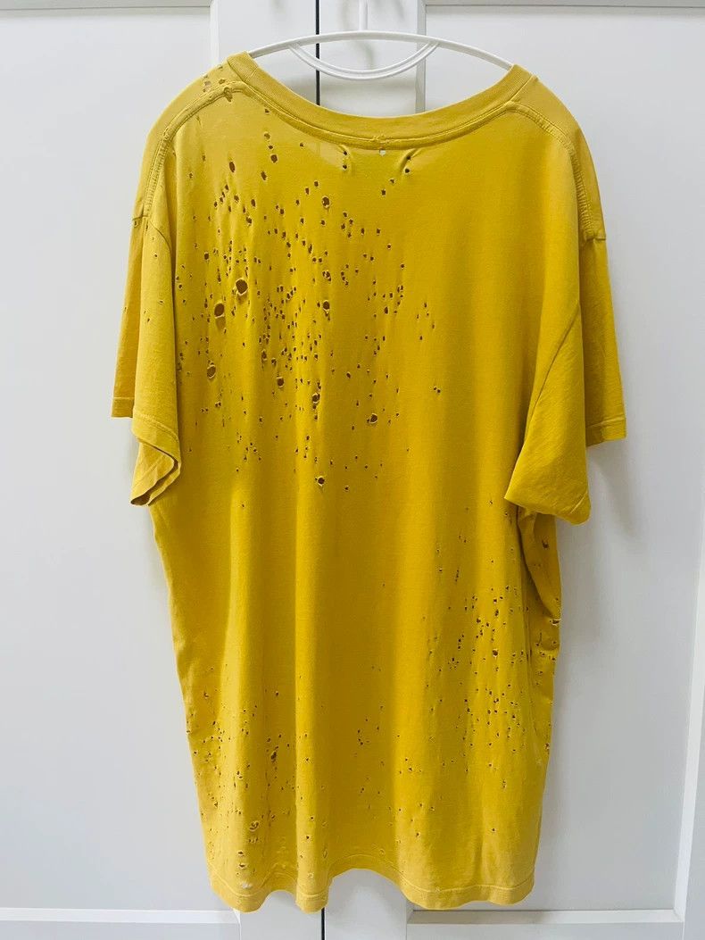 Amiri Amiri yellow distressed short sleeve Size US M / EU 48-50 / 2 - 2 Thumbnail