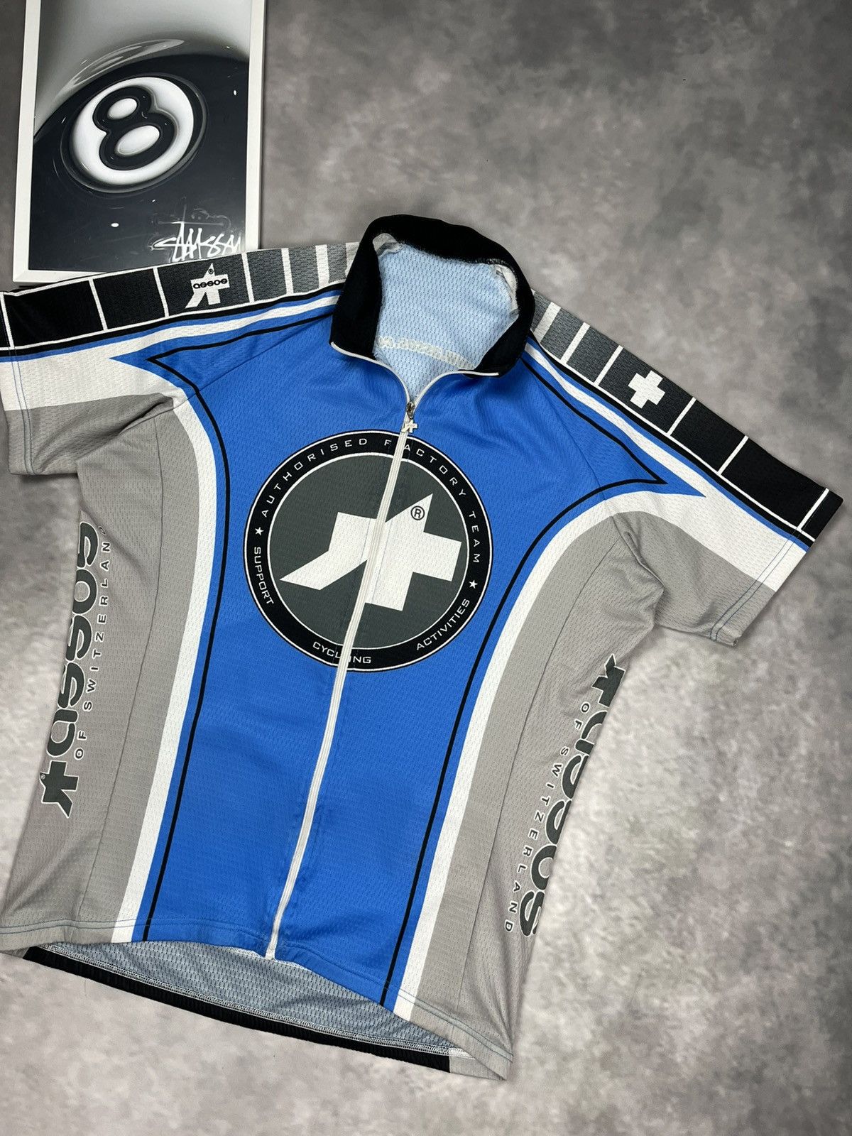 Vintage Vintage Assos Factory Team Cycling Jersey XL Blue Swiss Made Size US XL / EU 56 / 4 - 1 Thumbnail