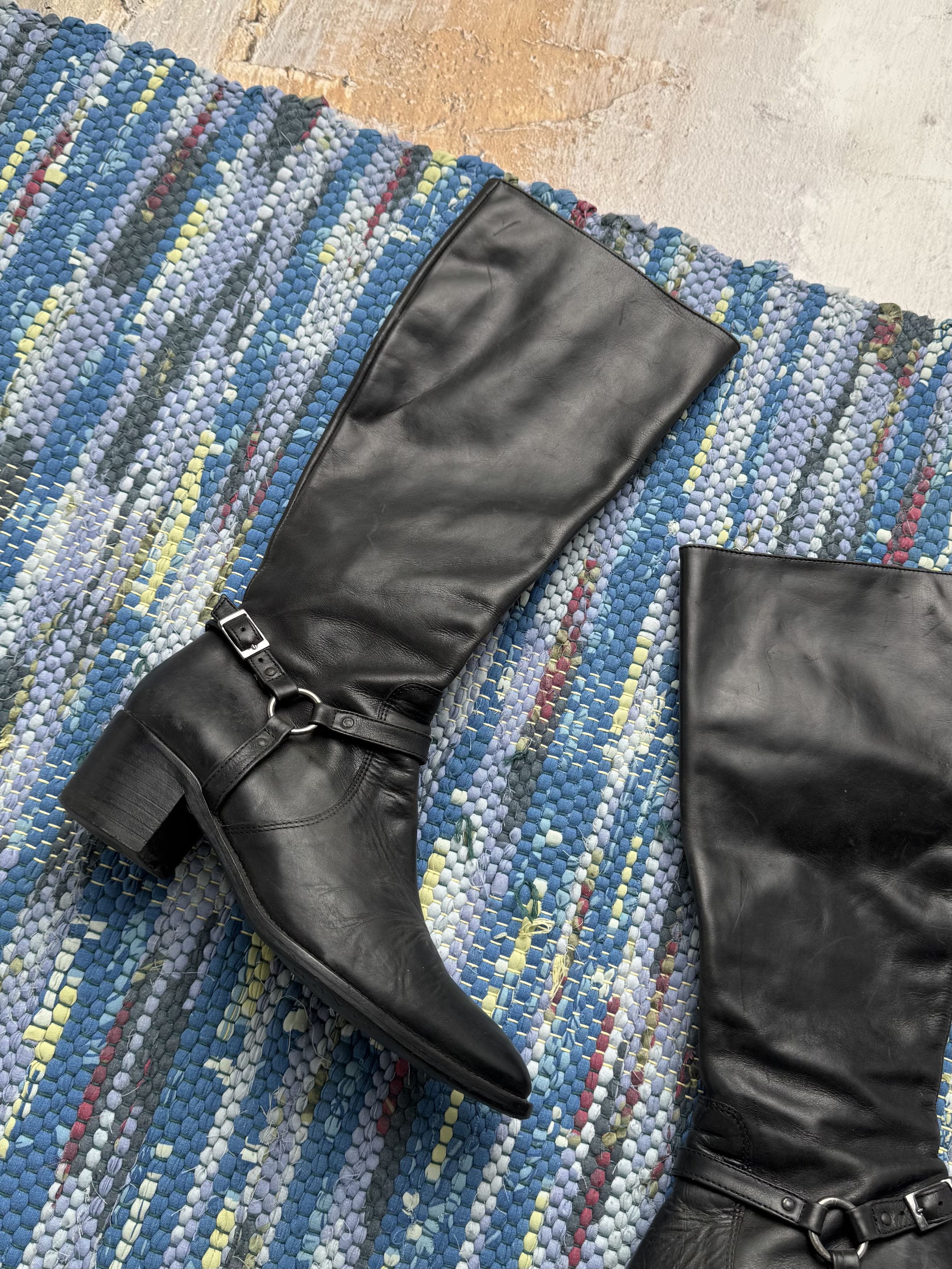 Vintage Vintage Leather Boots With Bondages A8D15(V8) Size US 7 / IT 37 - 2 Thumbnail