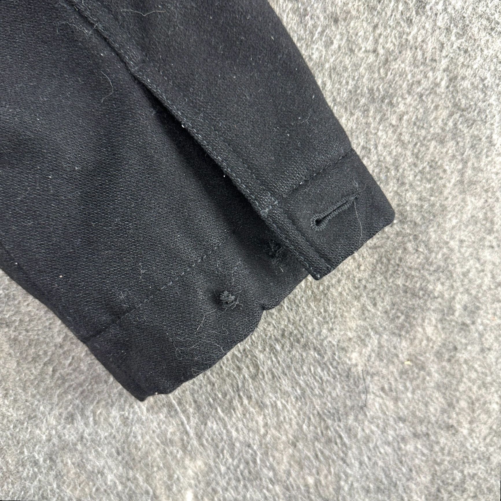 Banana Republic VINTAGE Banana Republic Jacket Mens XL Black Wool Chore Barn Coat Lined 90s Overcoat Size US XL / EU 56 / 4 - 6 Thumbnail
